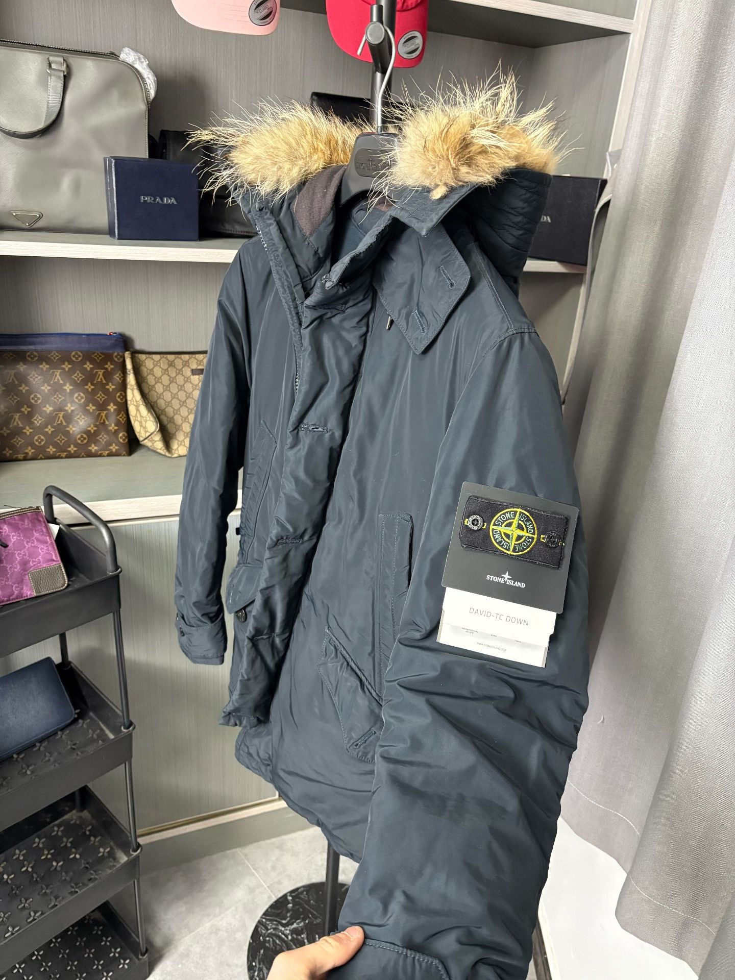 Stone Island Stone Island Down Long Black Heavy Coat S Men Size US S / EU 44-46 / 1 - 6 Thumbnail