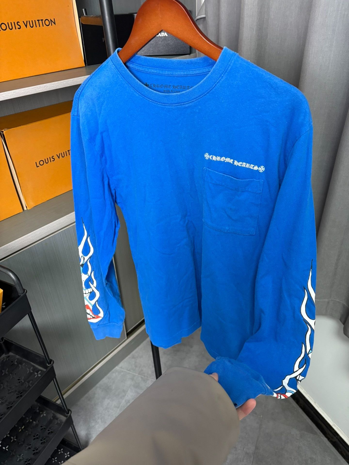 Chrome Hearts Chrome Hearts Collab Blue T-Shirt M Men Size US M / EU 48-50 / 2 - 9 Thumbnail