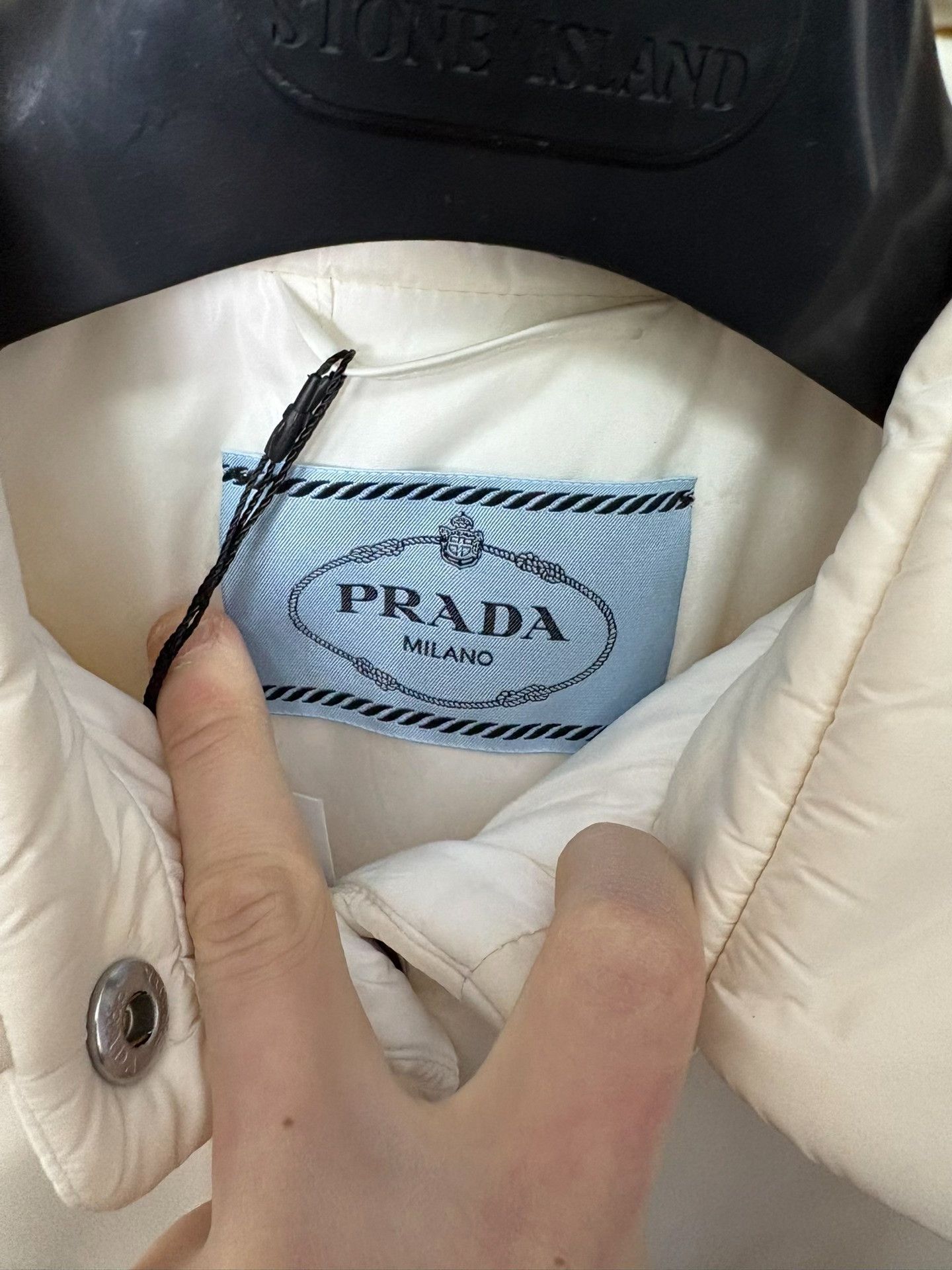 Prada Prada Nylon Cotton White Heavy Coat 38 Men Size US S / EU 44-46 / 1 - 3 Thumbnail