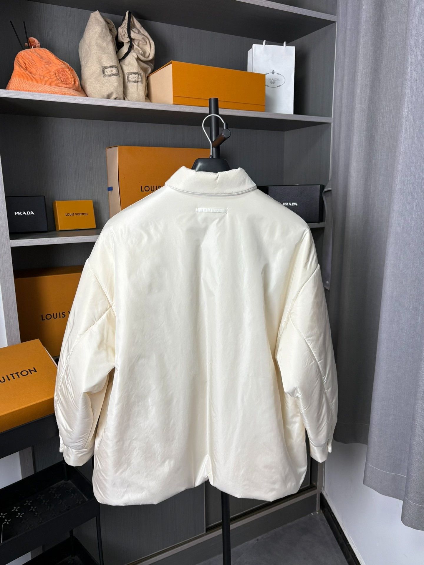 Prada Prada Nylon Cotton White Heavy Coat 38 Men Size US S / EU 44-46 / 1 - 2 Thumbnail