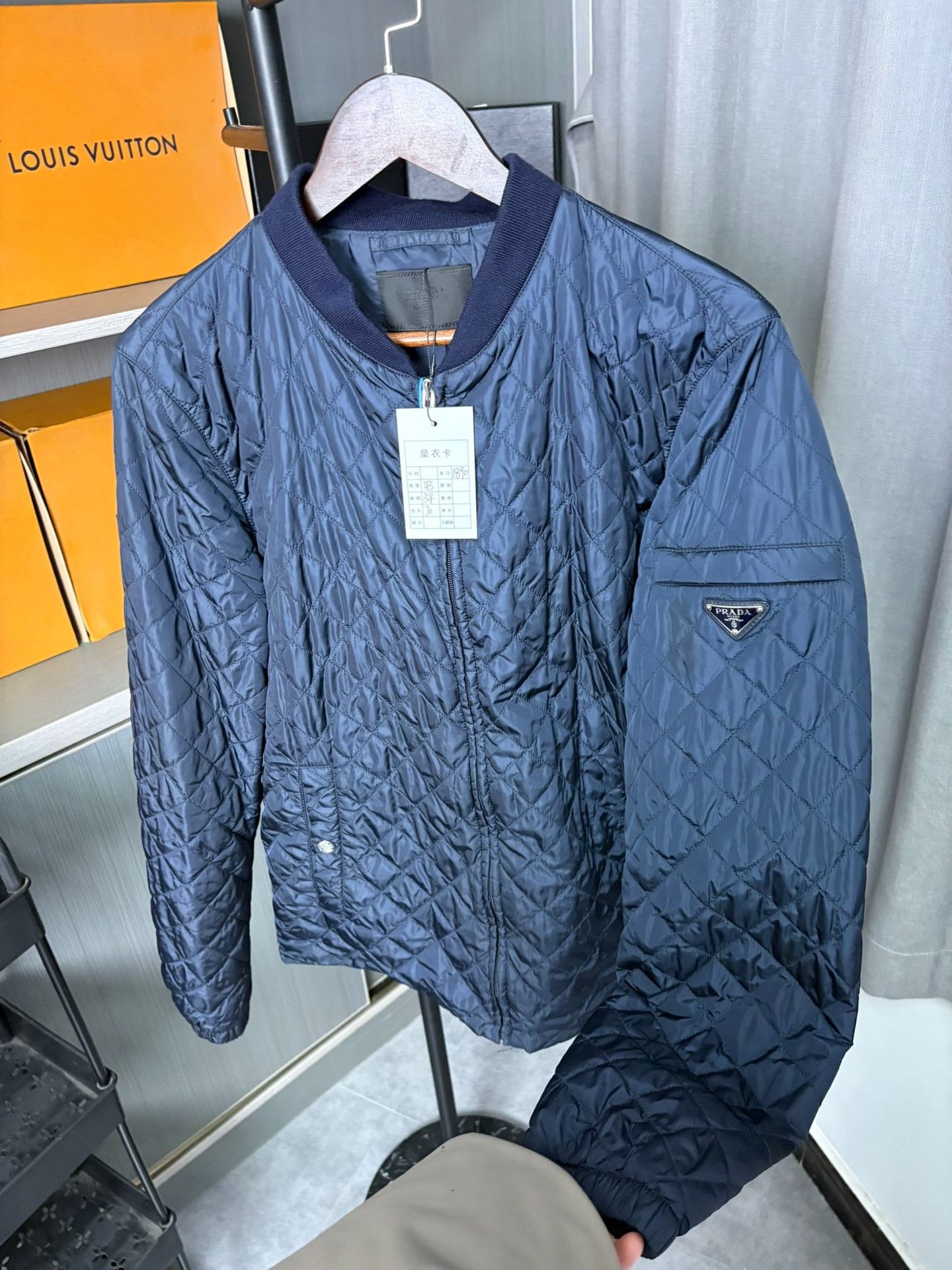 Prada Prada Cotton Blue Heavy Coat 50 Men Size US XL / EU 56 / 4 - 7 Thumbnail