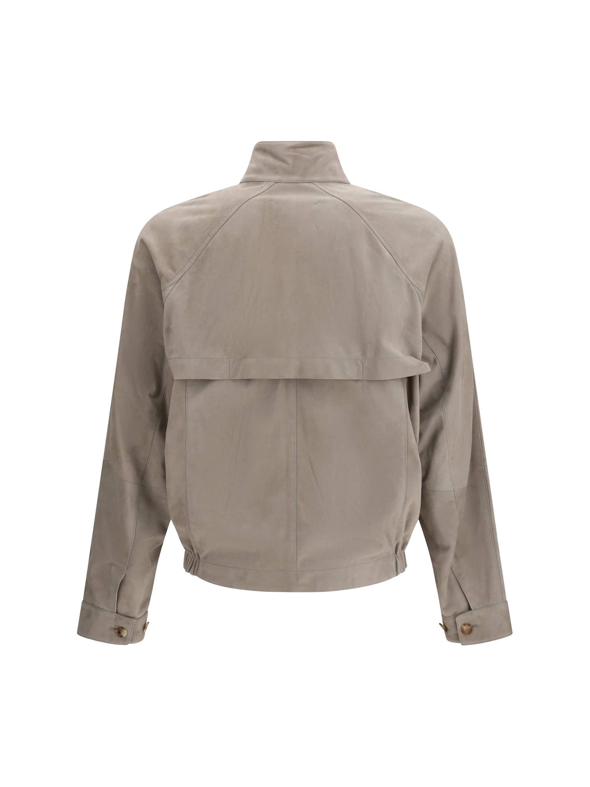Brunello Cucinelli Suede leather Jacket in with zip Size US XL / EU 56 / 4 - 2 Thumbnail