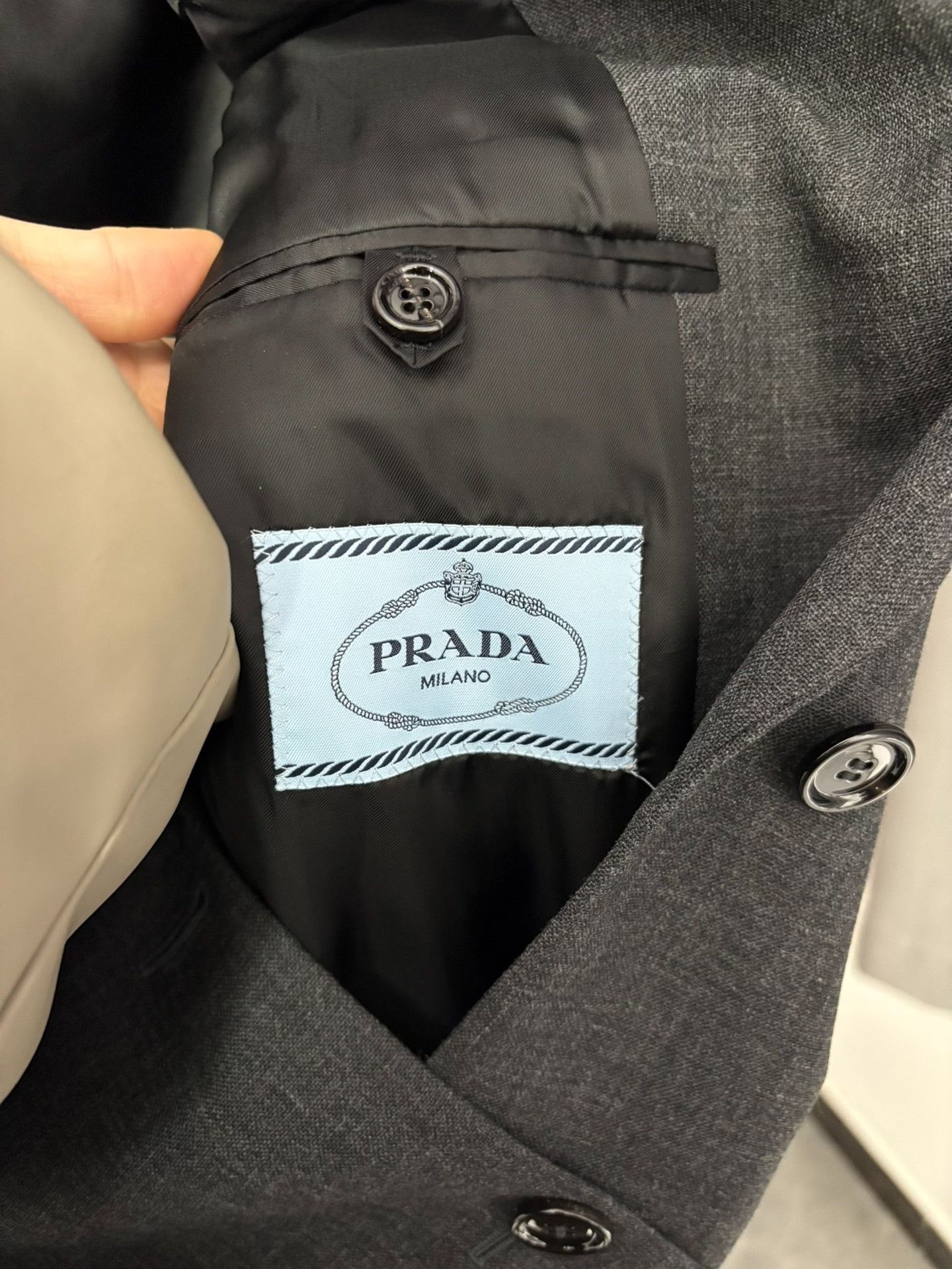 Prada Prada Formal Gray Suit 36 Men Size 40R - 5 Thumbnail
