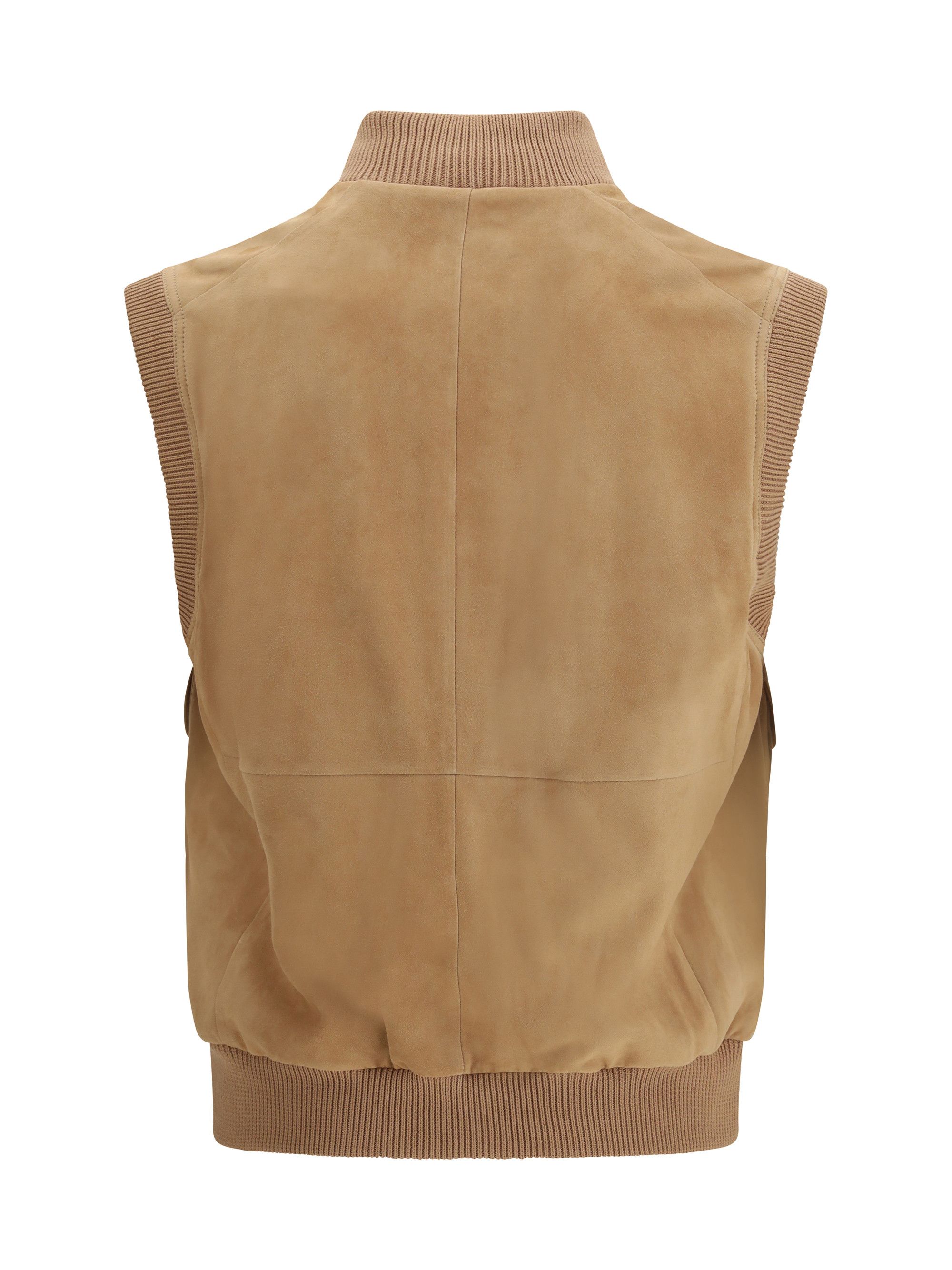 Brunello Cucinelli Suede Vest Size US S / EU 44-46 / 1 - 2 Thumbnail