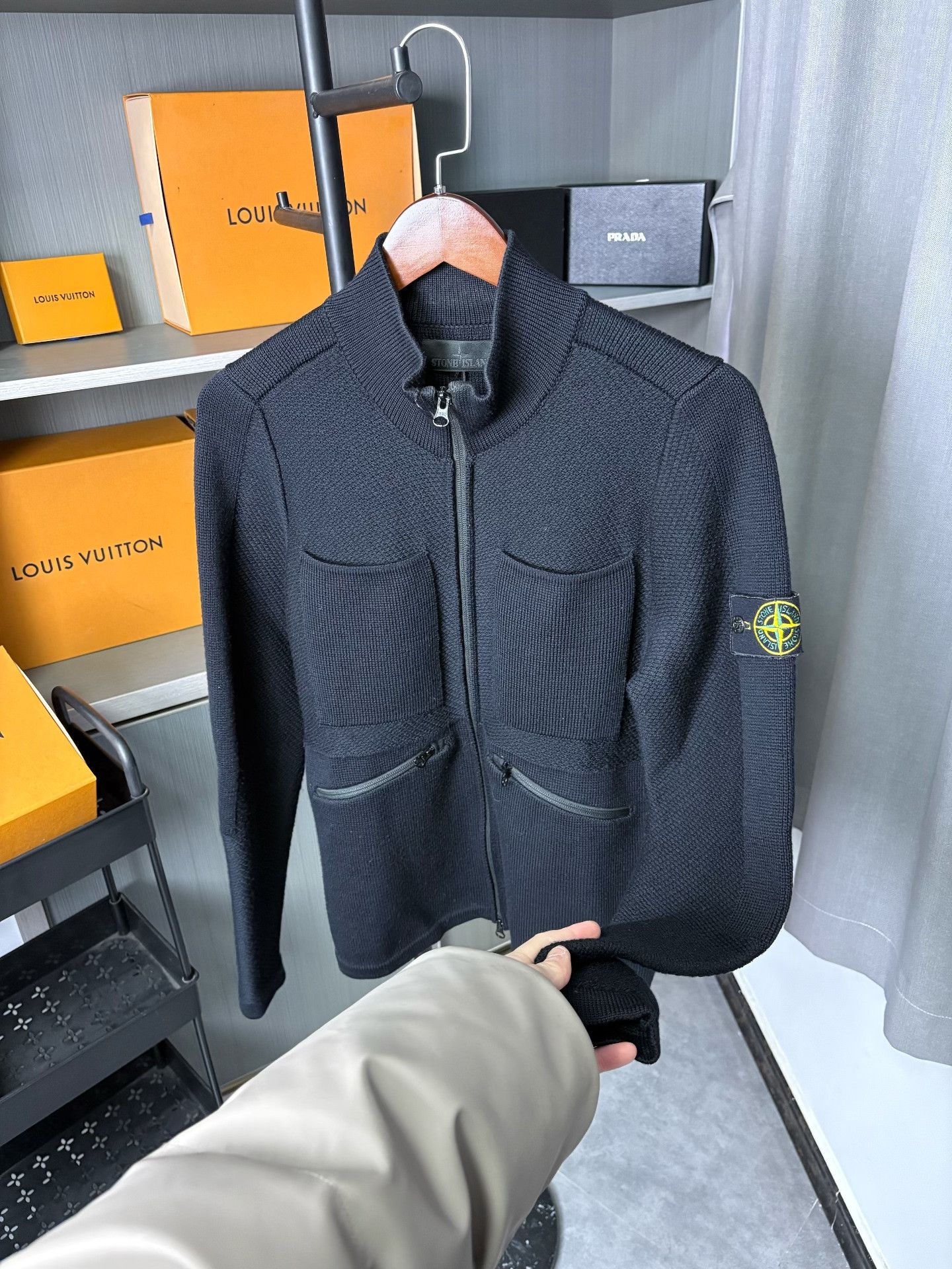 Stone Island Stone Island Black Hoodie S Men Size US S / EU 44-46 / 1 - 7 Thumbnail