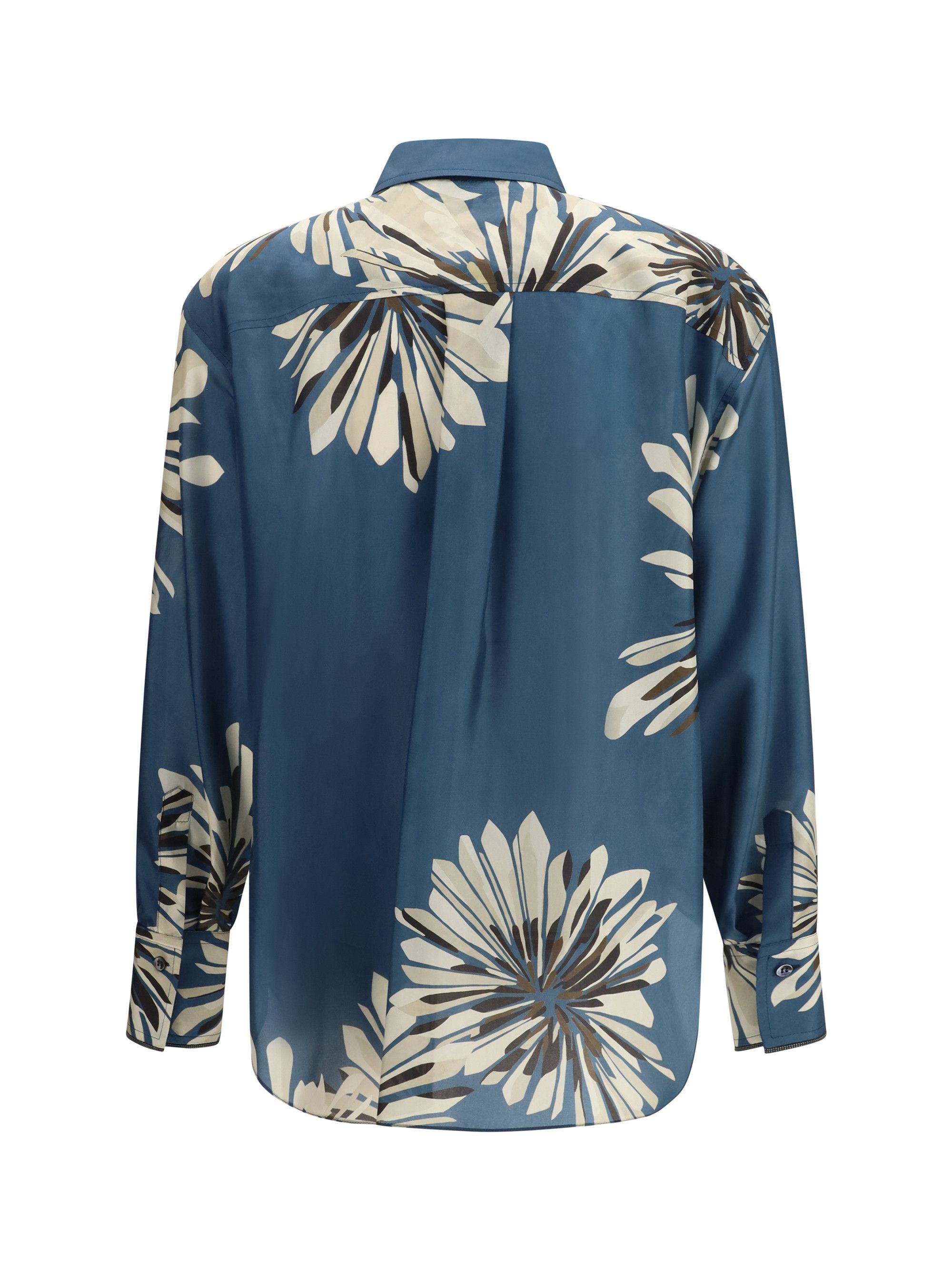 Brunello Cucinelli Floral silk Shirt Size S / US 4 / IT 40 - 2 Thumbnail
