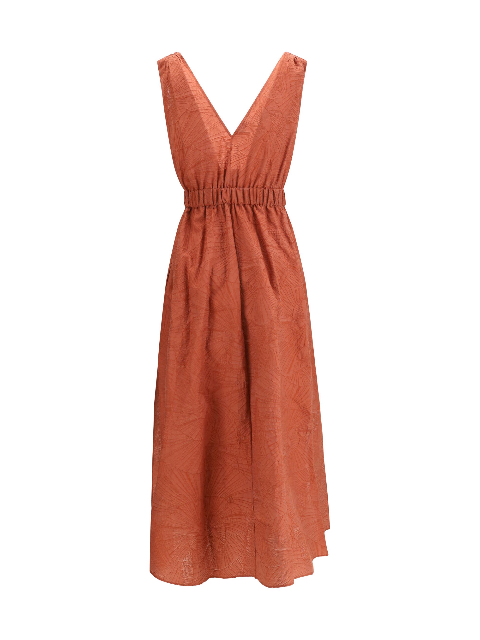 Brunello Cucinelli Midi Dress with floral motif Size L / US 10 / IT 46 - 2 Thumbnail