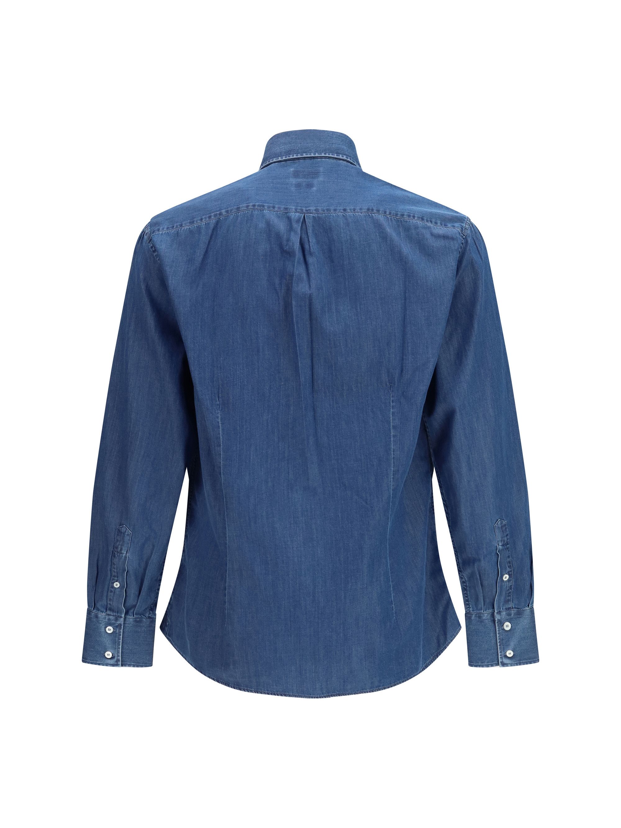 Brunello Cucinelli Denim Shirt Size US M / EU 48-50 / 2 - 2 Thumbnail