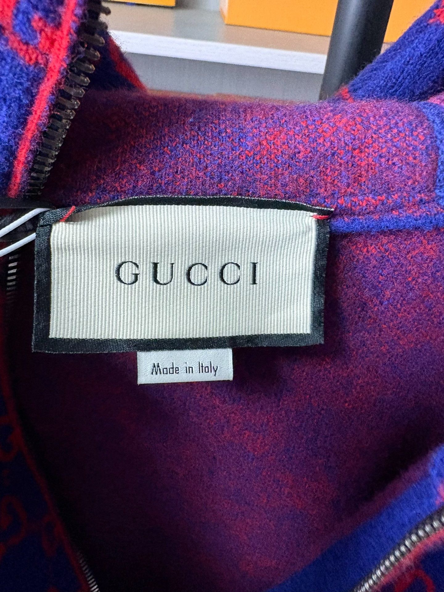 Gucci Gucci Retro Wool Blue Sweater S Men Size US S / EU 44-46 / 1 - 3 Thumbnail