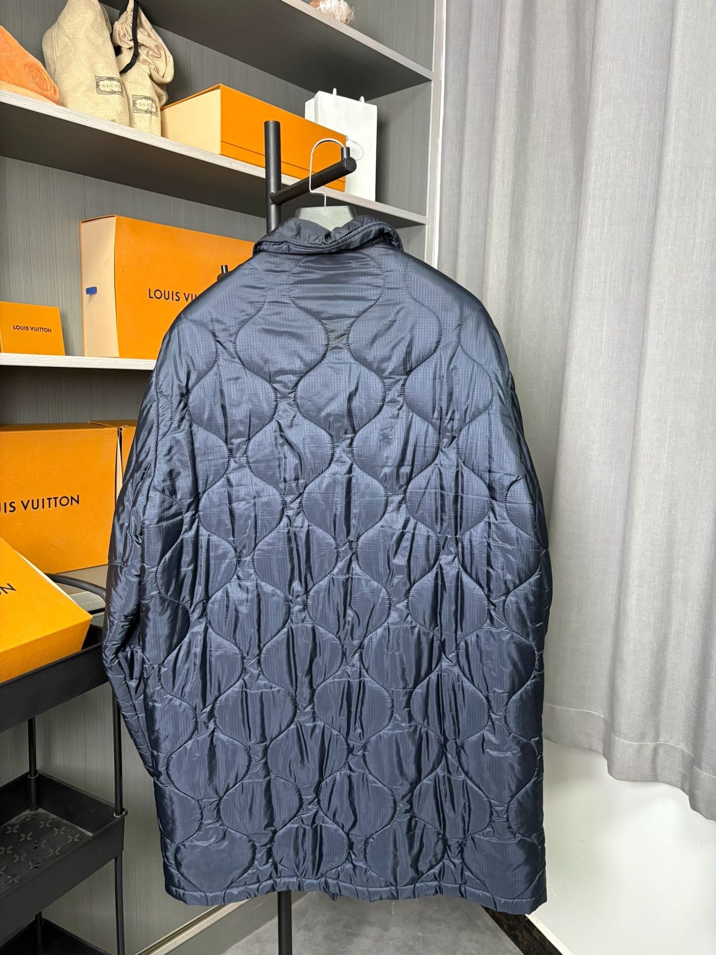 Gucci Gucci Cotton Blue Heavy Coat 46 Men Size US L / EU 52-54 / 3 - 2 Thumbnail