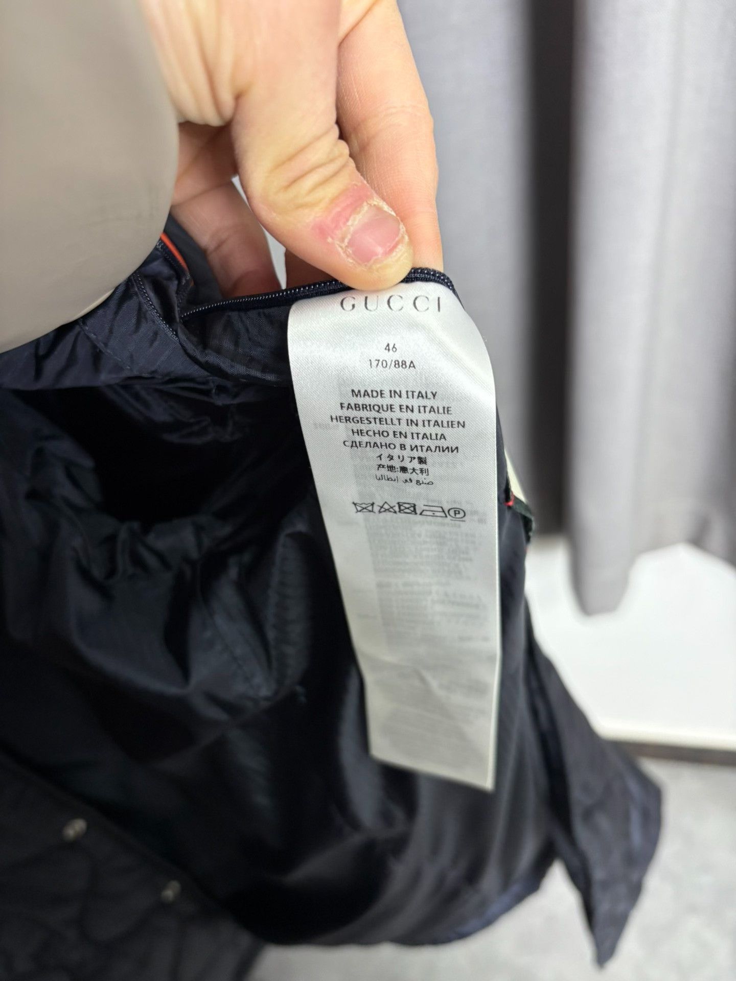 Gucci Gucci Cotton Blue Heavy Coat 46 Men Size US L / EU 52-54 / 3 - 5 Thumbnail
