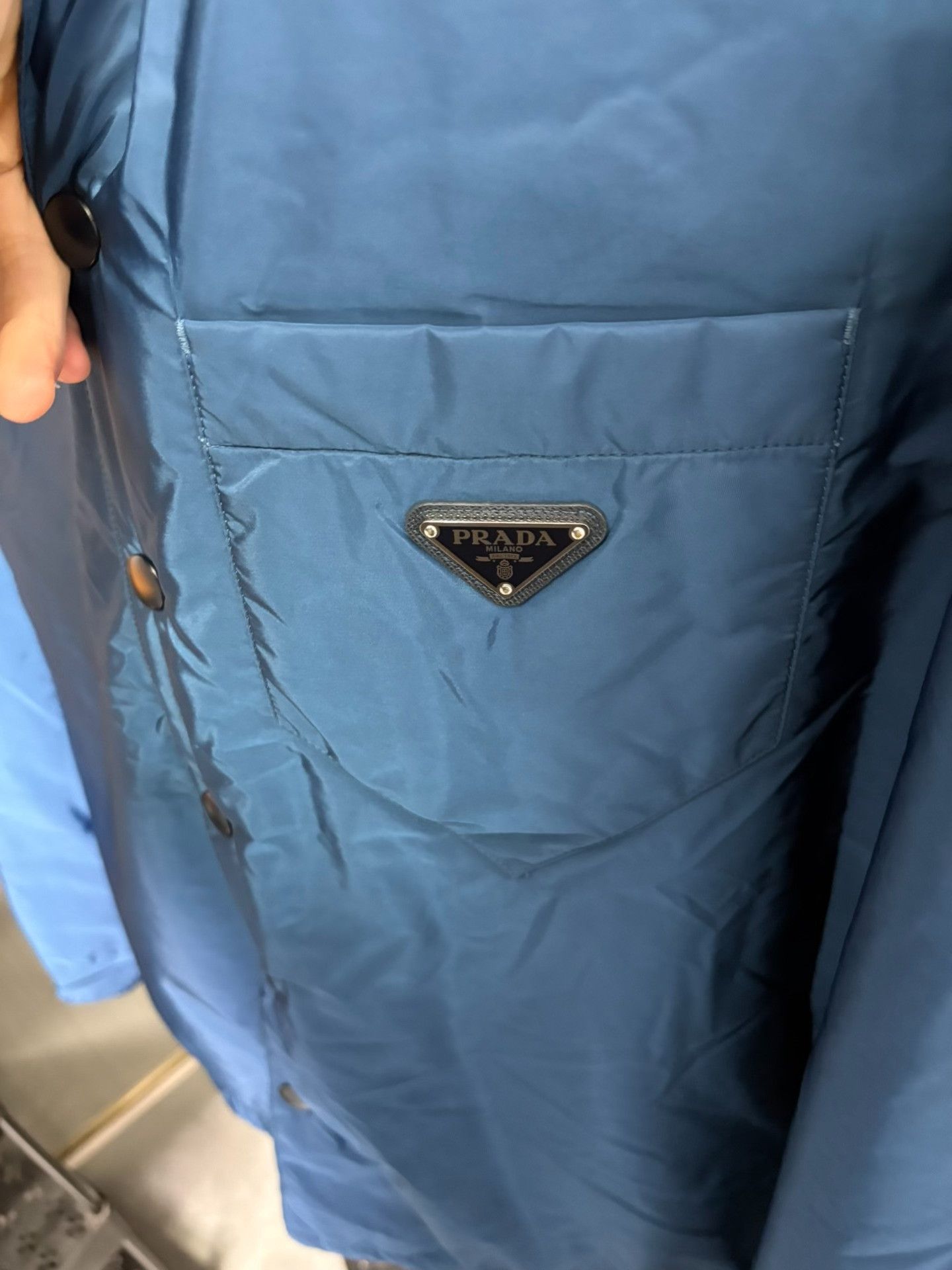 Prada Prada Nylon Blue Light Jacket XL Men Size US XL / EU 56 / 4 - 5 Thumbnail