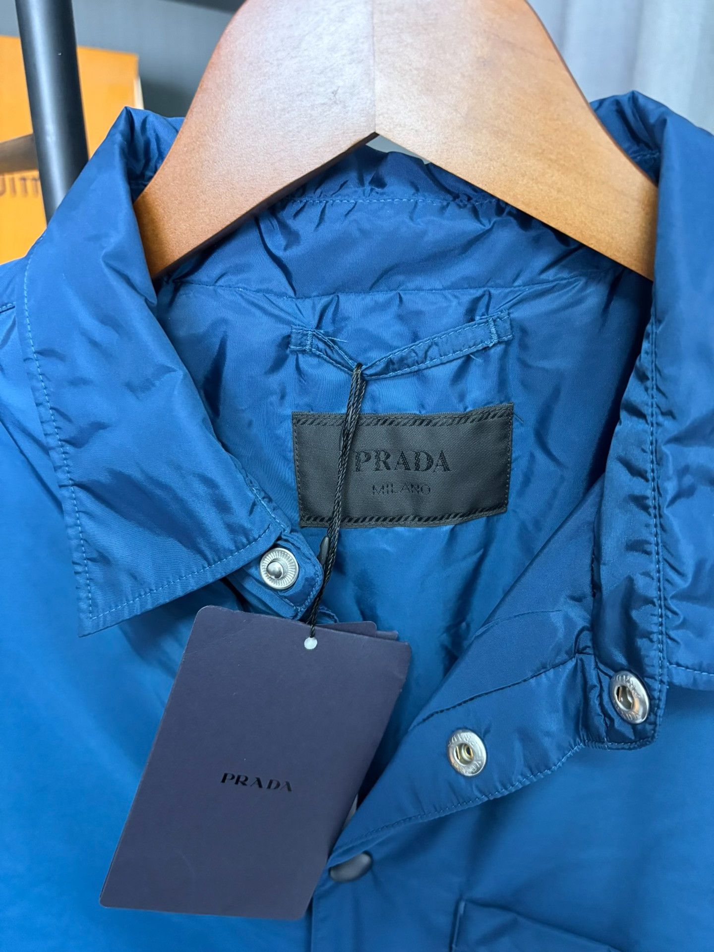 Prada Prada Nylon Blue Light Jacket XL Men Size US XL / EU 56 / 4 - 3 Thumbnail