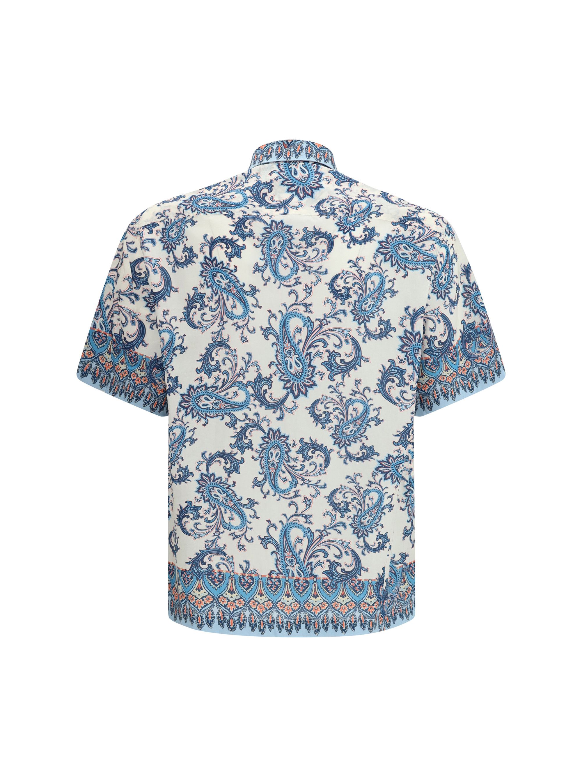 Etro Cotton Shirt with floral and paisley motif Size US M / EU 48-50 / 2 - 2 Thumbnail