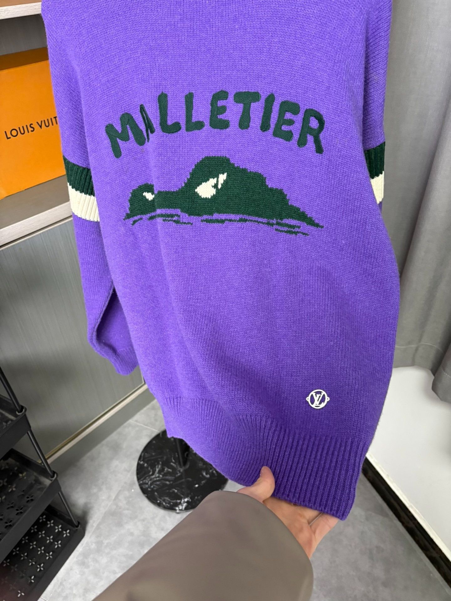 Louis Vuitton Louis Vuitton Purple Sweater S Men Size US S / EU 44-46 / 1 - 5 Thumbnail