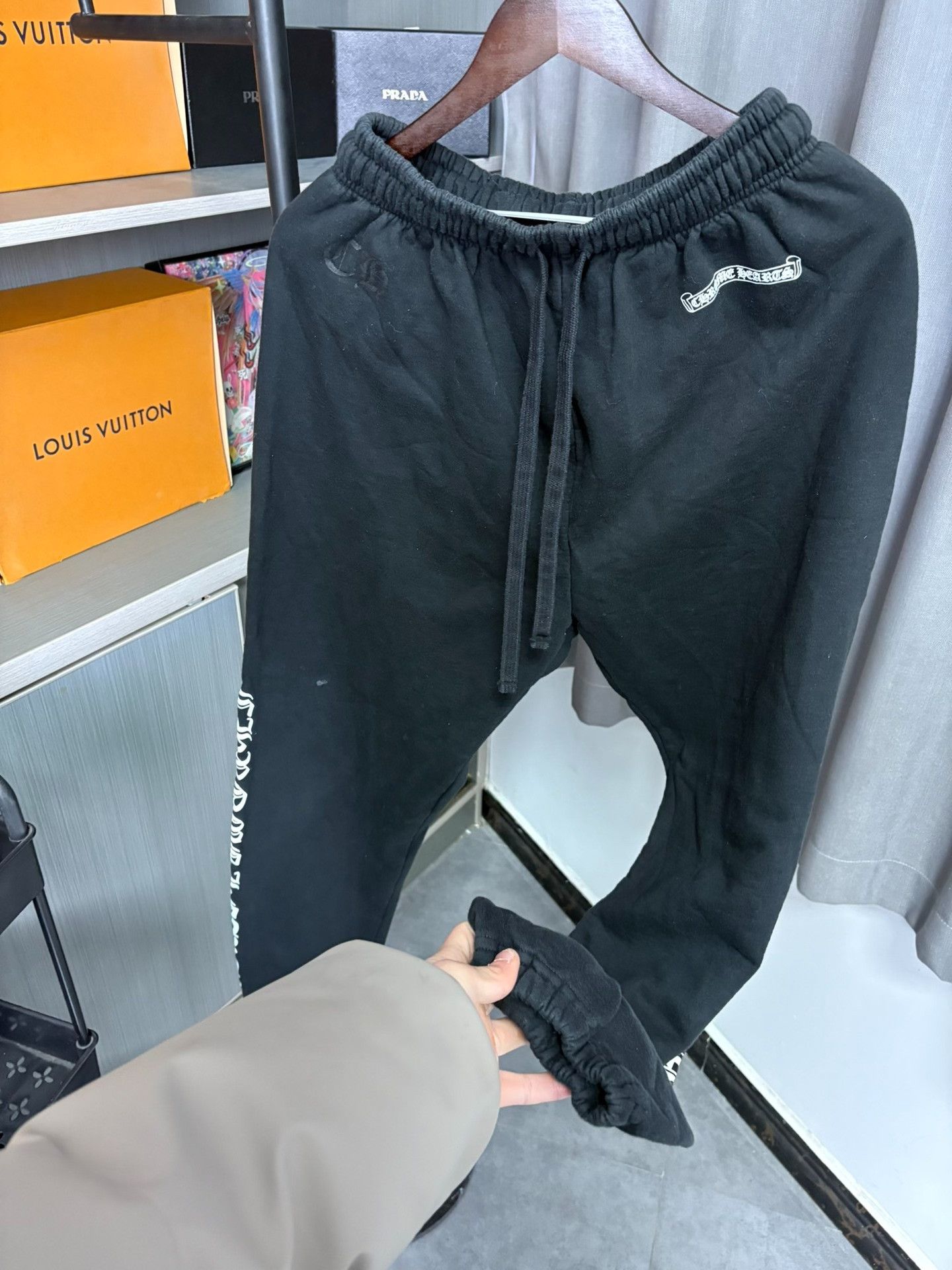 Chrome Hearts Chrome Hearts Retro Black Sweatpants L Men Size US 34 / EU 50 - 7 Thumbnail
