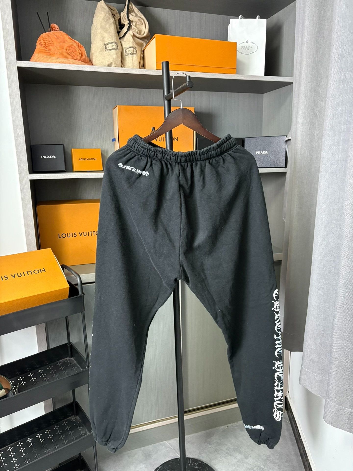 Chrome Hearts Chrome Hearts Retro Black Sweatpants L Men Size US 34 / EU 50 - 2 Thumbnail