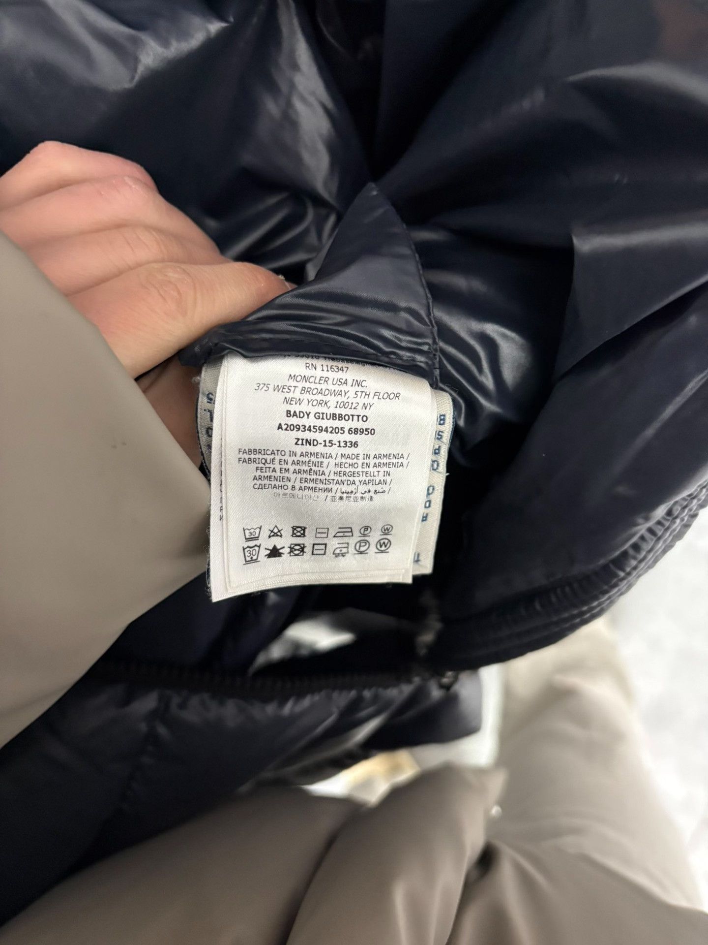 Moncler Moncler Down Blue Down Jacket XS Women Size XS / US 0-2 / IT 36-38 - 6 Thumbnail