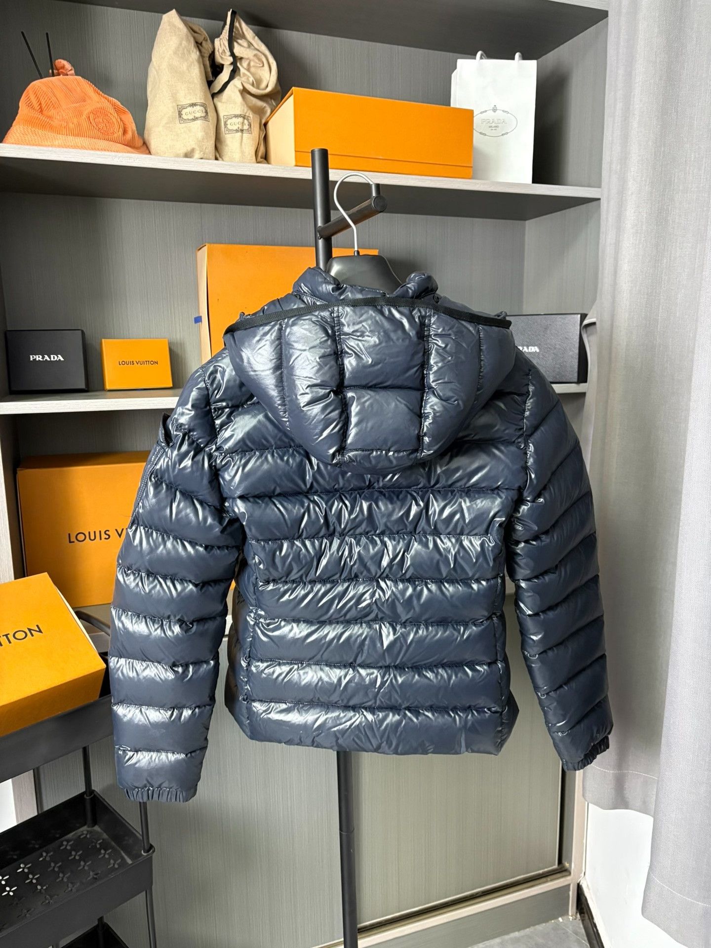 Moncler Moncler Down Blue Down Jacket XS Women Size XS / US 0-2 / IT 36-38 - 2 Thumbnail