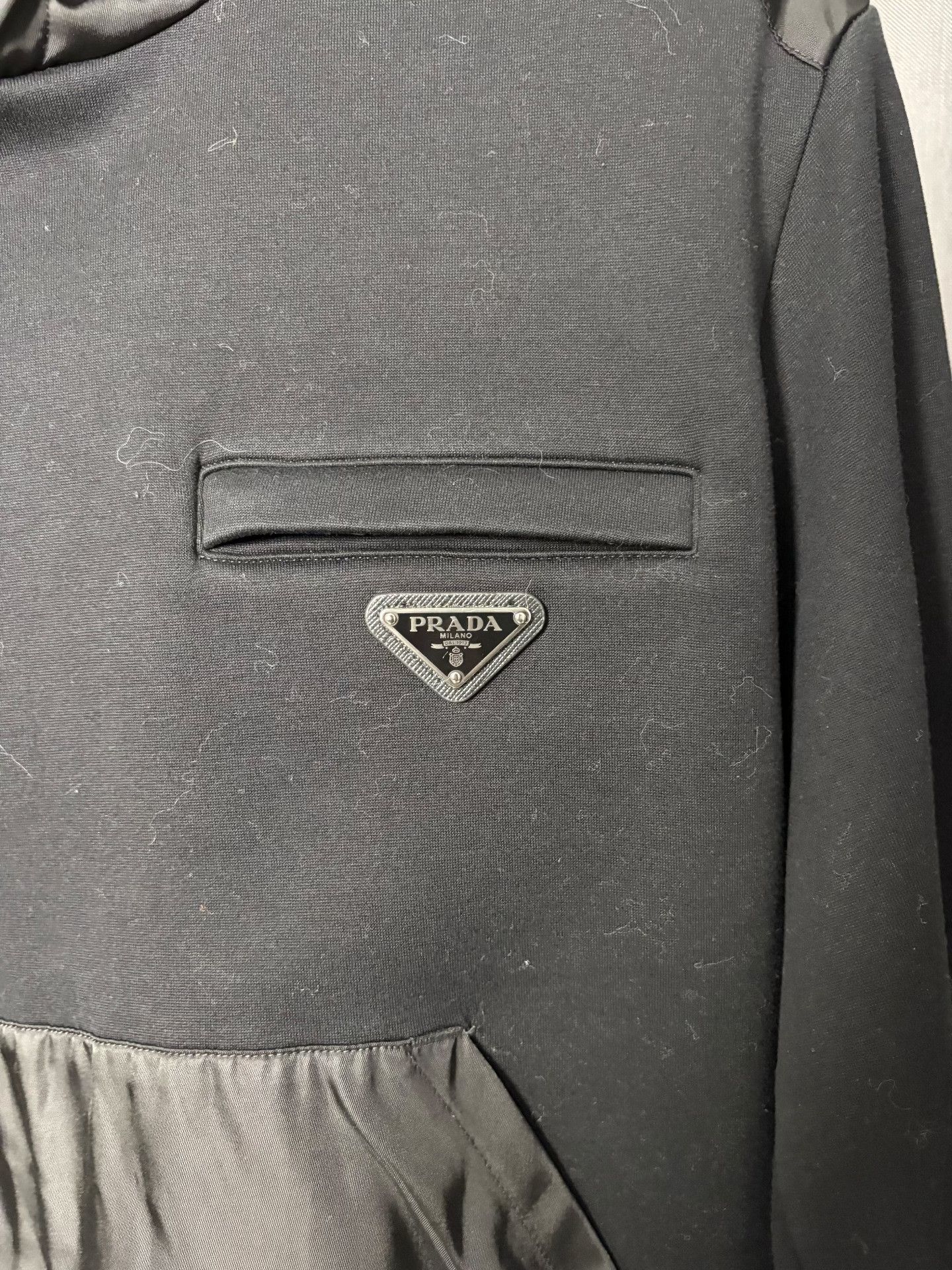 Prada Prada Black Hoodie M Men Size US M / EU 48-50 / 2 - 4 Thumbnail