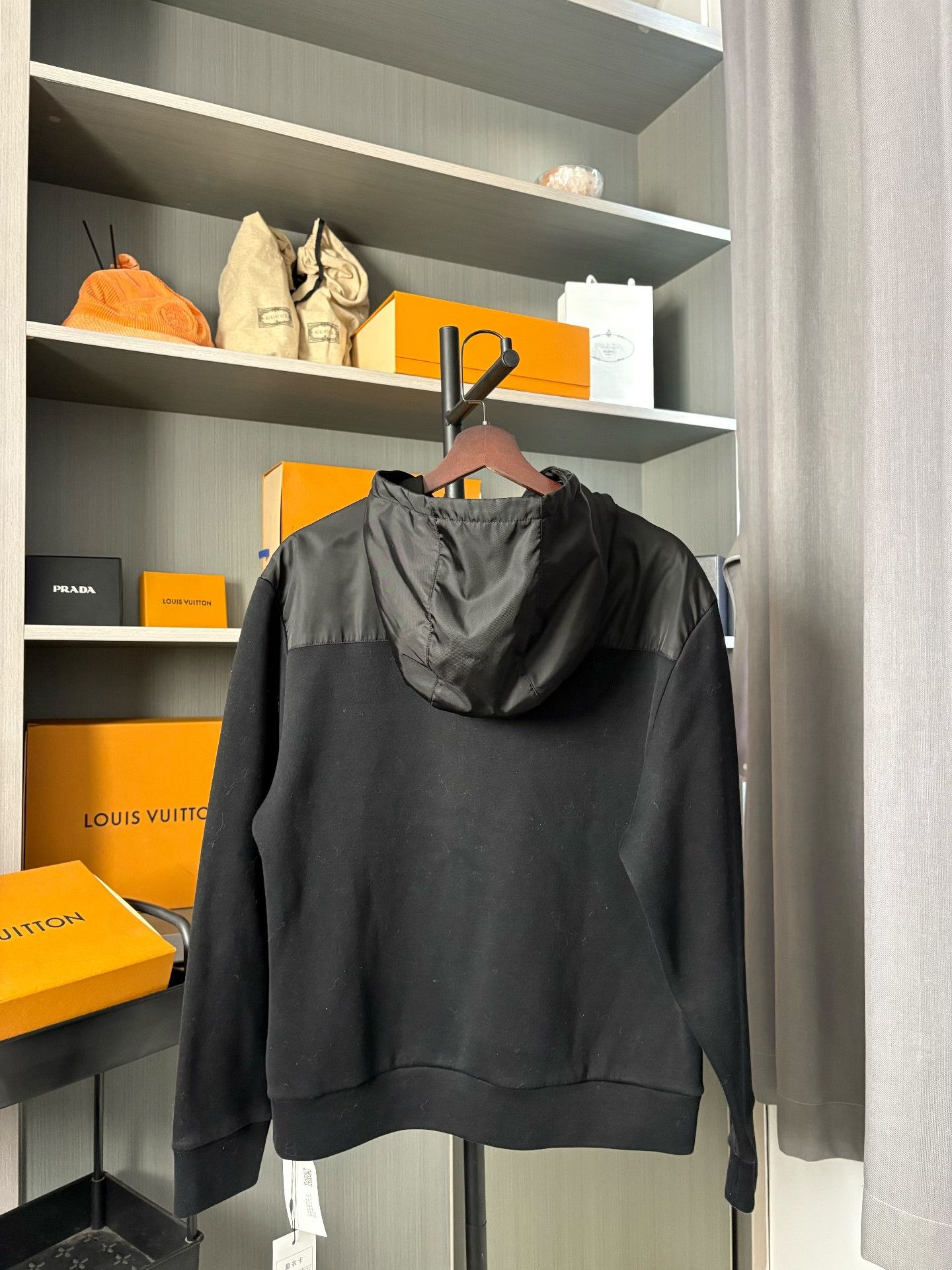 Prada Prada Black Hoodie M Men Size US M / EU 48-50 / 2 - 2 Thumbnail