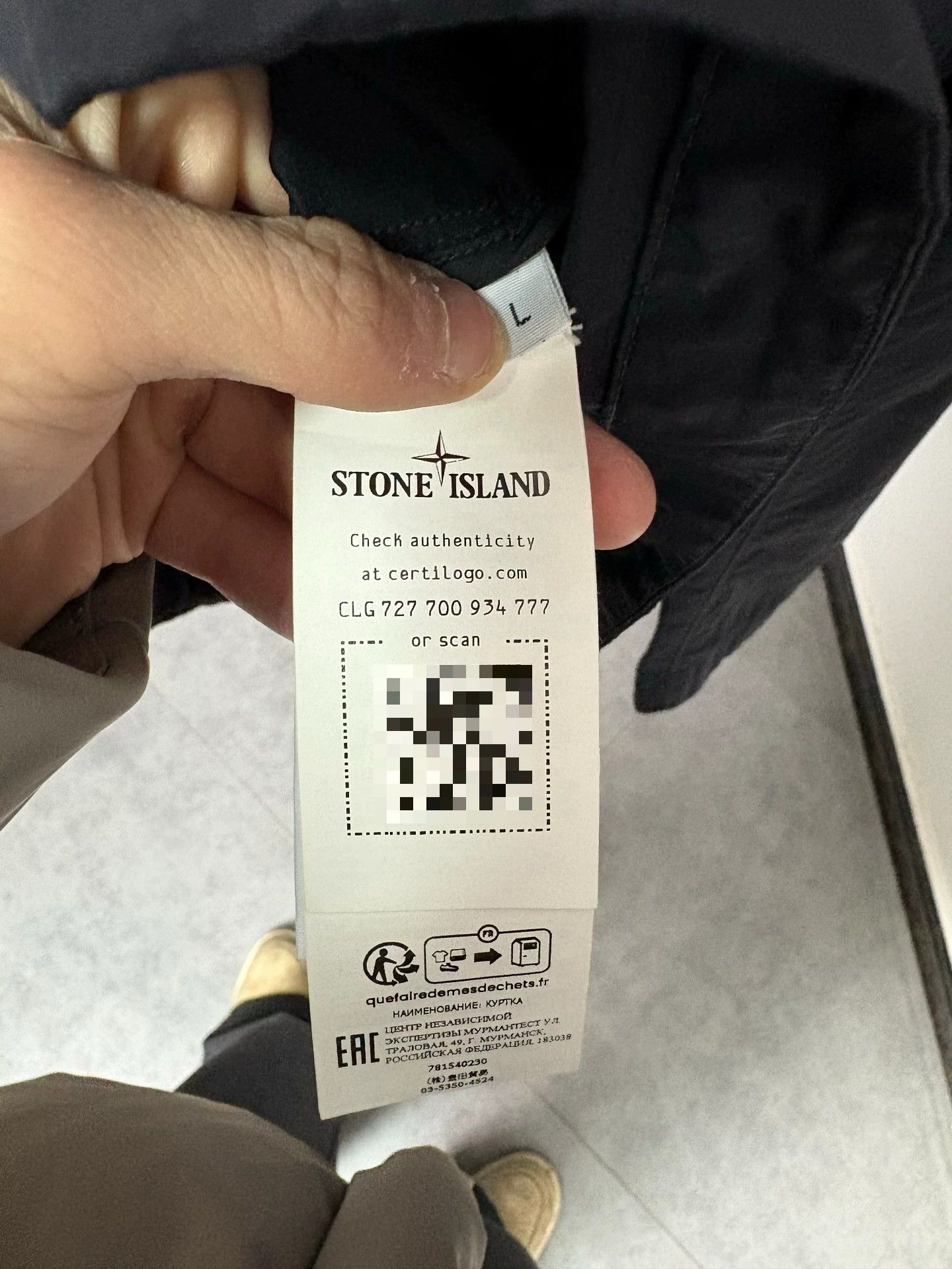 Stone Island Stone Island Black Light Jacket L Men Size US L / EU 52-54 / 3 - 5 Thumbnail