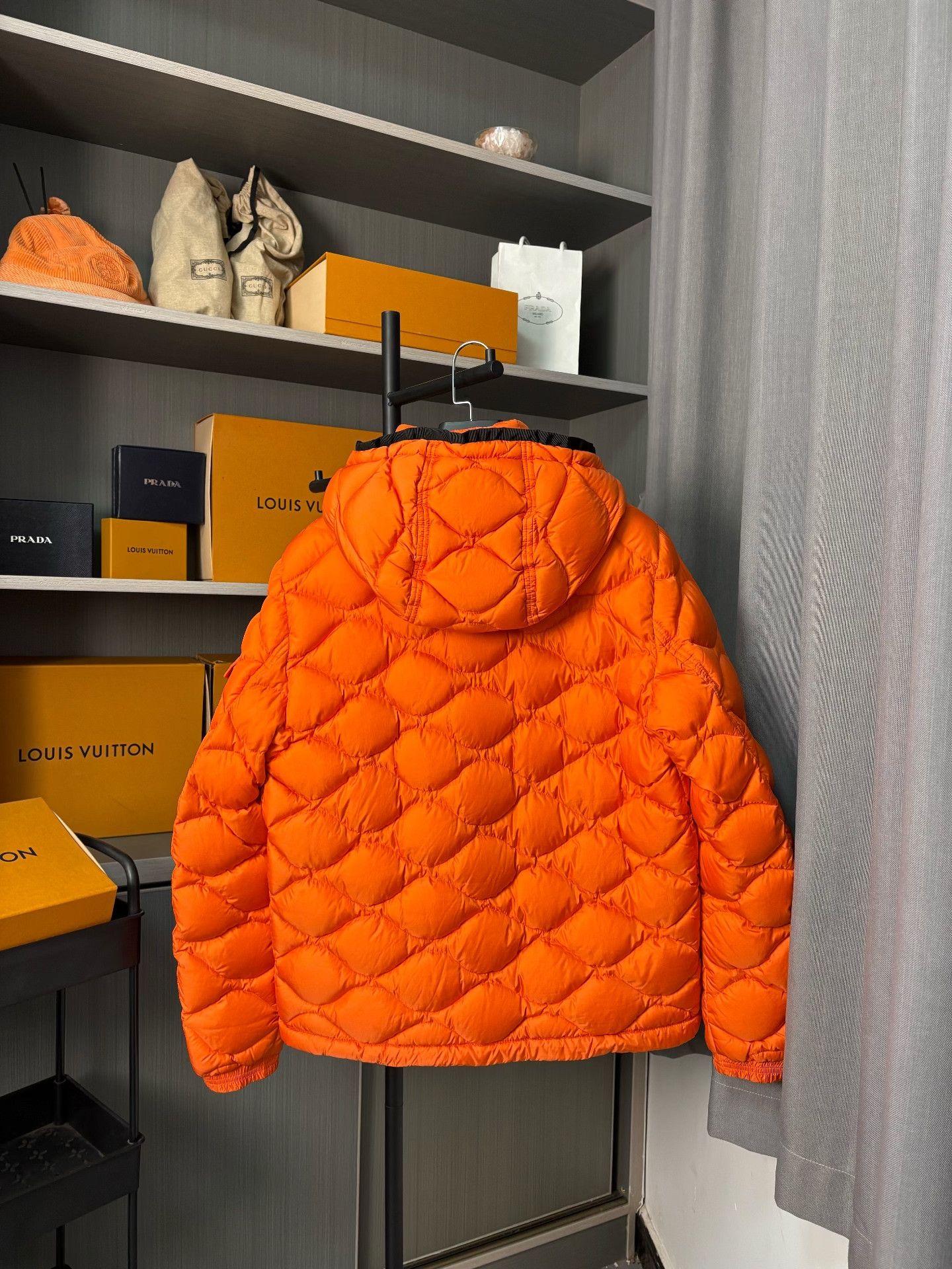 Moncler Moncler Down Orange Heavy Coat Men Size US M / EU 48-50 / 2 - 2 Thumbnail