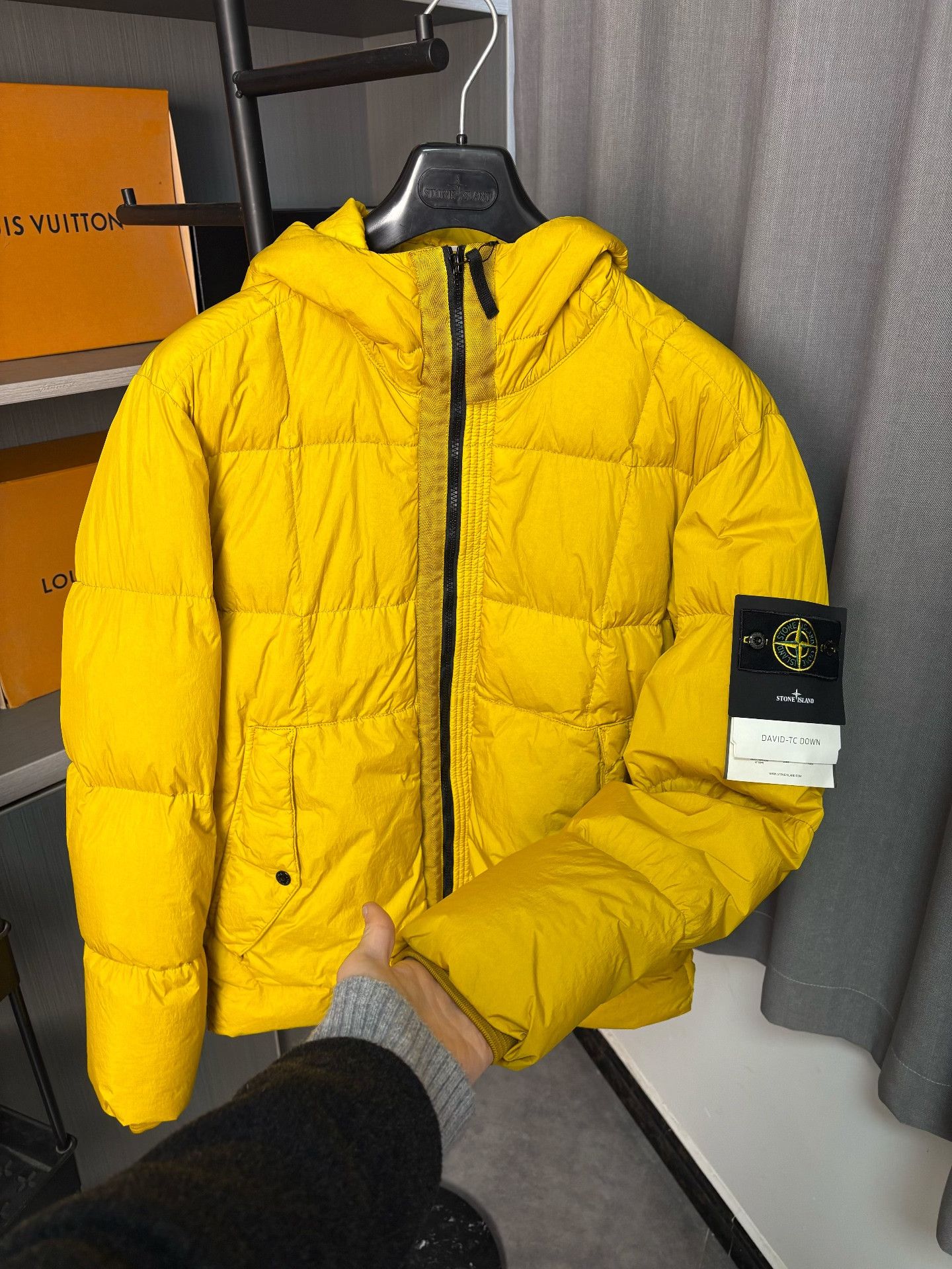 Stone Island Stone Island Down Yellow Heavy Coat XL Men Size US XL / EU 56 / 4 - 6 Thumbnail