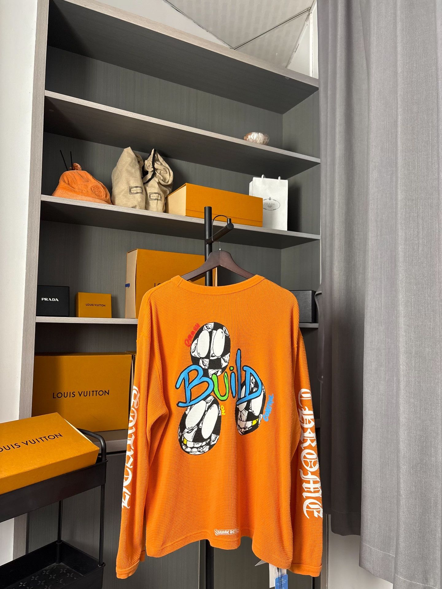 Chrome Hearts Chrome Hearts Collab Orange Hoodie XL Men Size US XL / EU 56 / 4 - 2 Thumbnail