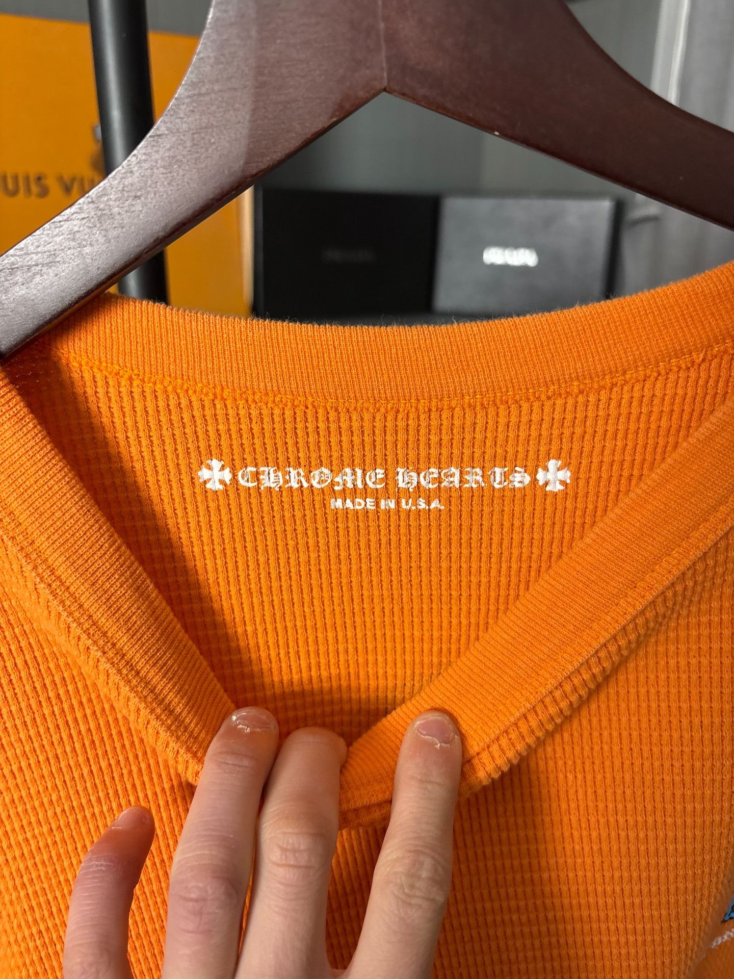 Chrome Hearts Chrome Hearts Collab Orange Hoodie XL Men Size US XL / EU 56 / 4 - 3 Thumbnail