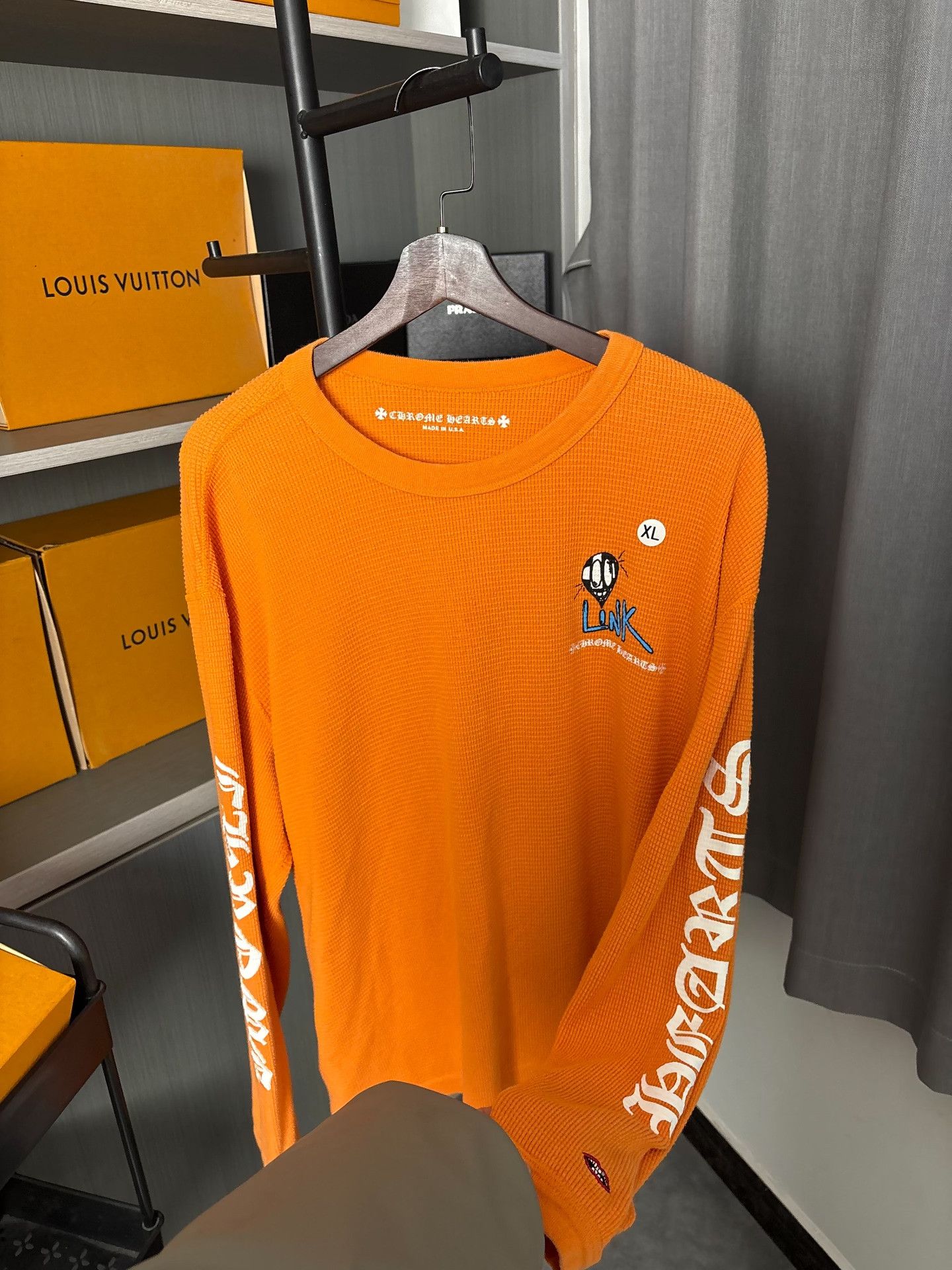 Chrome Hearts Chrome Hearts Collab Orange Hoodie XL Men Size US XL / EU 56 / 4 - 7 Thumbnail