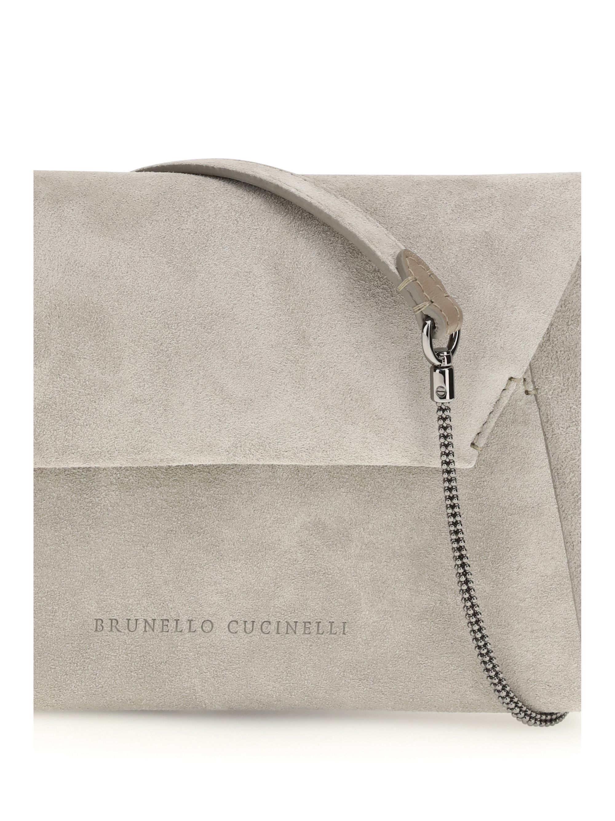 Brunello Cucinelli BC Duo suede Clutch Bag Size ONE SIZE - 4 Thumbnail