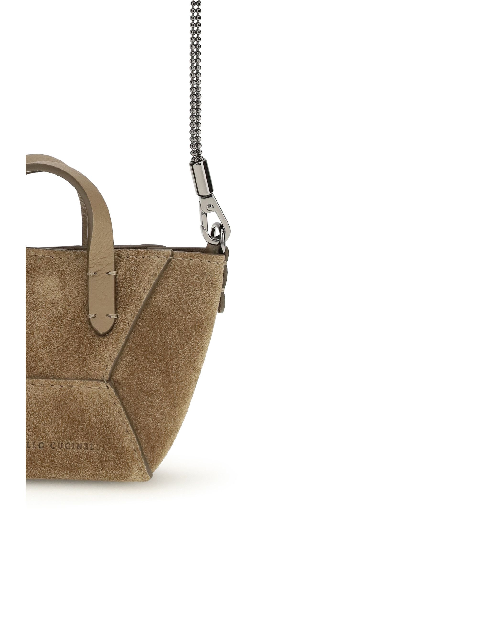 Brunello Cucinelli Micro suede Shoulder Bag Size ONE SIZE - 4 Thumbnail