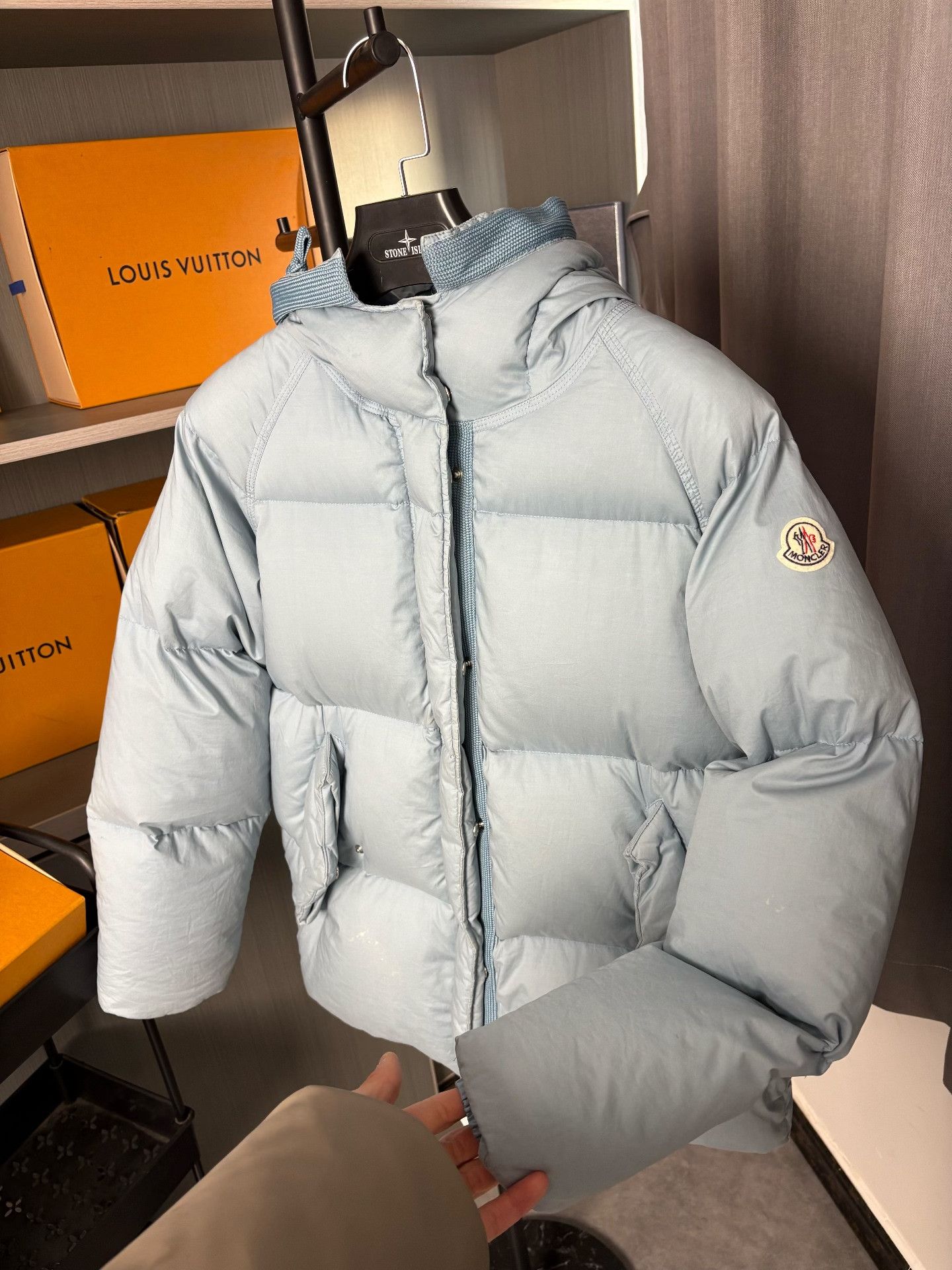 Moncler Moncler Down Blue Heavy Coat XL Men Size US XL / EU 56 / 4 - 8 Thumbnail