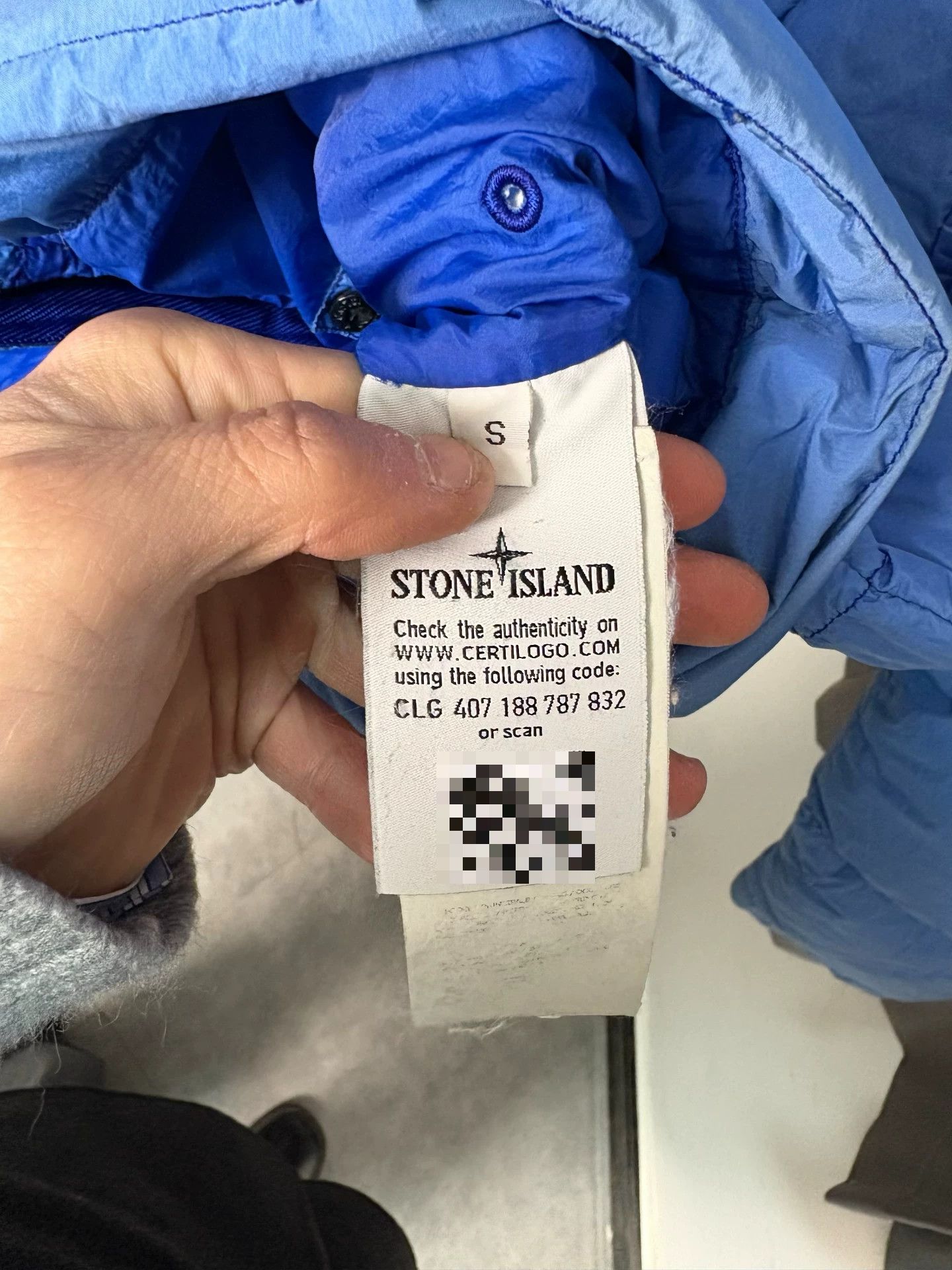 Stone Island Stone Island Down Blue Heavy Coat S Men Size US S / EU 44-46 / 1 - 5 Thumbnail