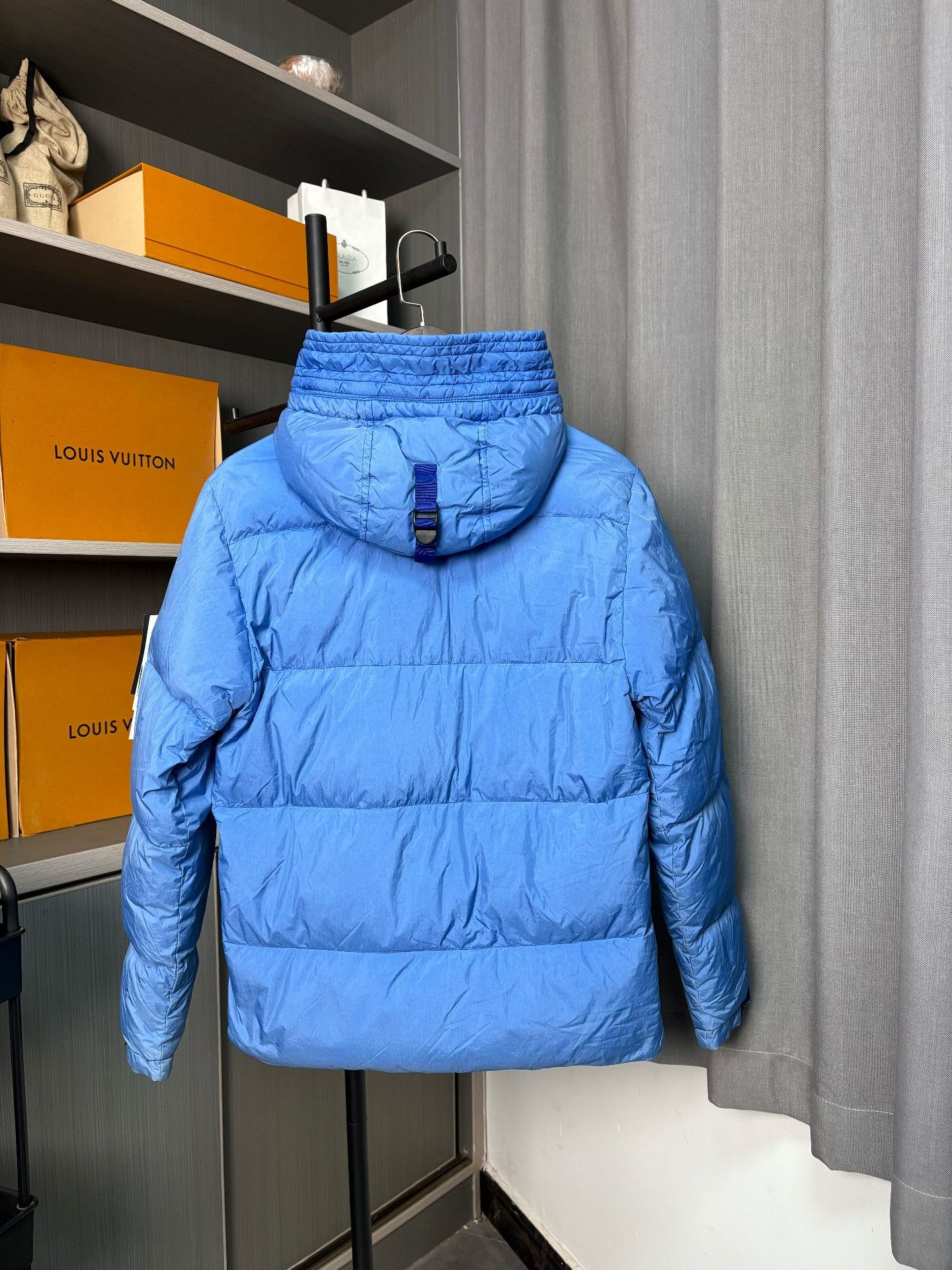 Stone Island Stone Island Down Blue Heavy Coat S Men Size US S / EU 44-46 / 1 - 2 Thumbnail