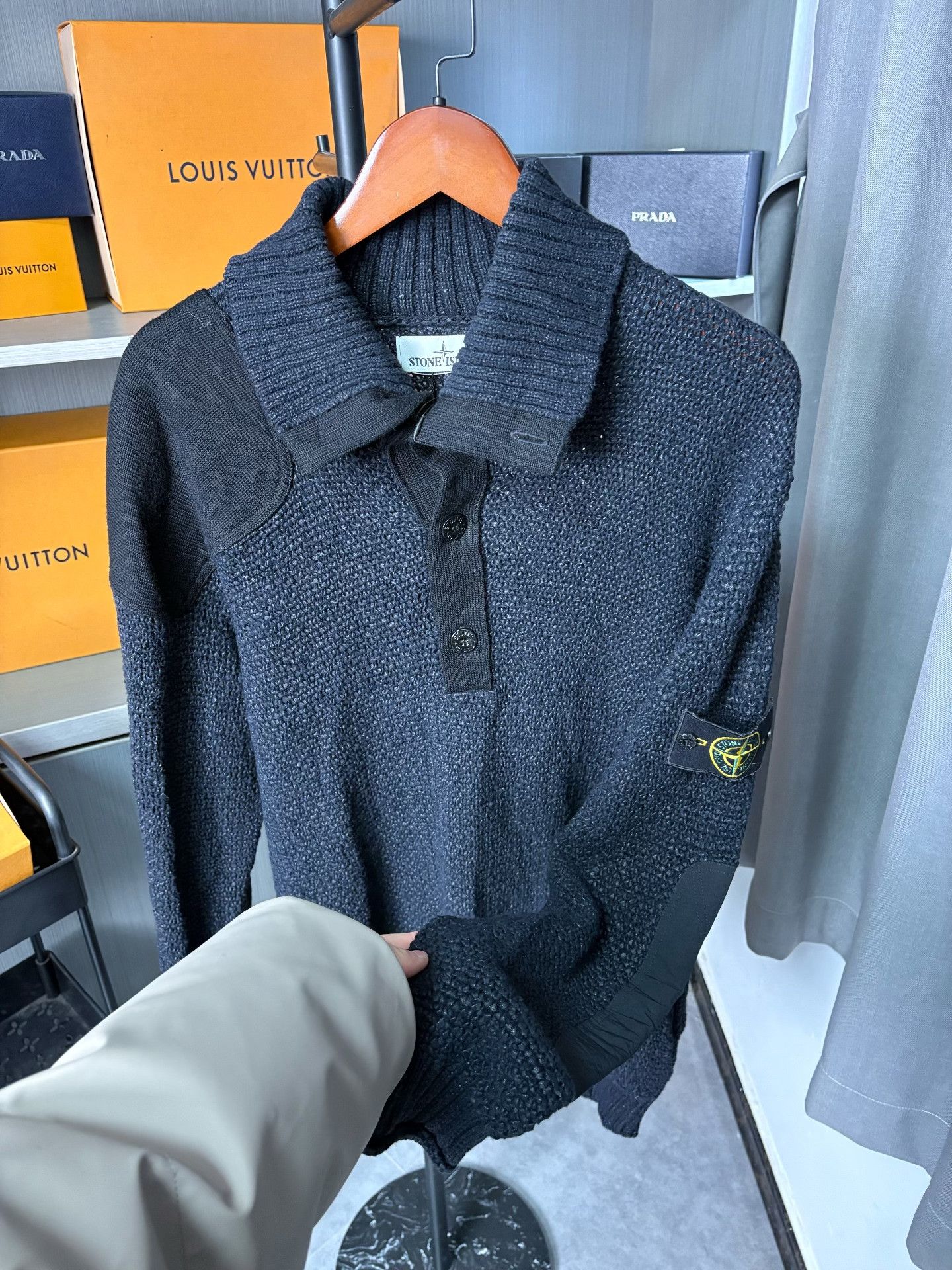 Stone Island Stone Island Knit Blue Sweater L Men Size US L / EU 52-54 / 3 - 7 Thumbnail
