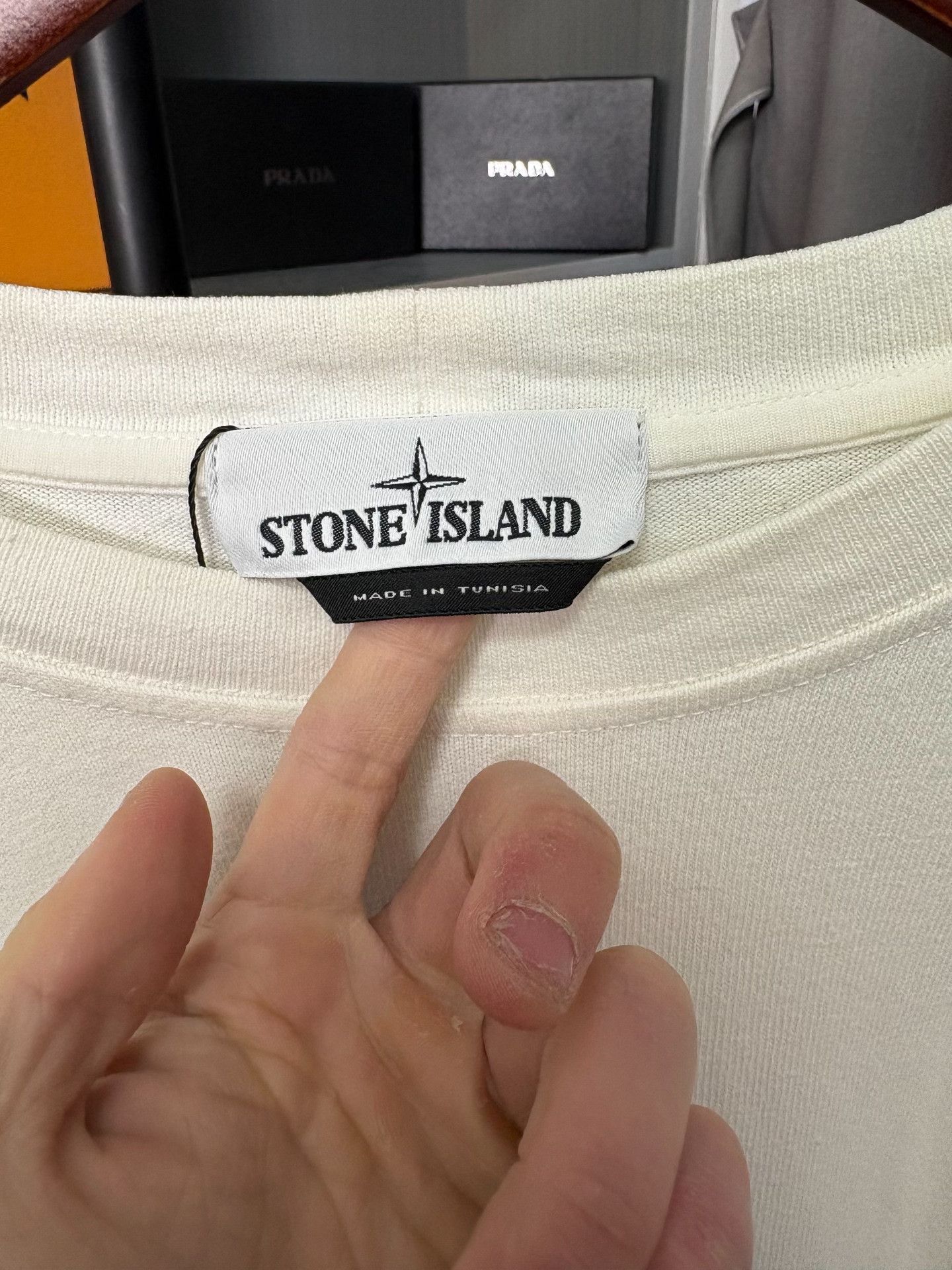 Stone Island Stone Island White T-Shirt L Men Size US L / EU 52-54 / 3 - 3 Thumbnail