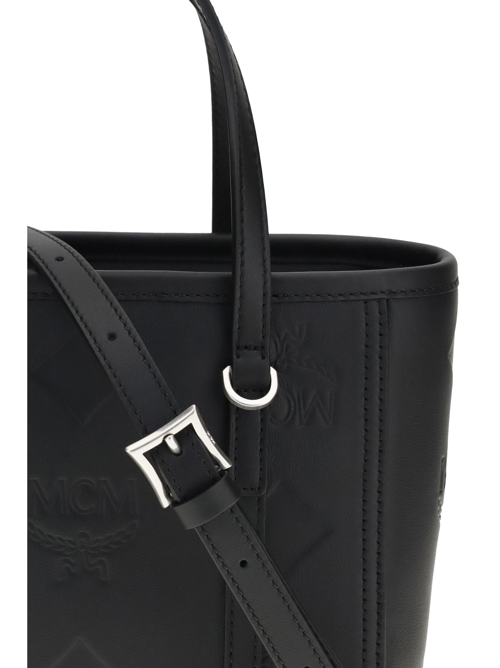 MCM Toni small Tote Bag with embossed Maxi Visetos motif Size ONE SIZE - 4 Thumbnail