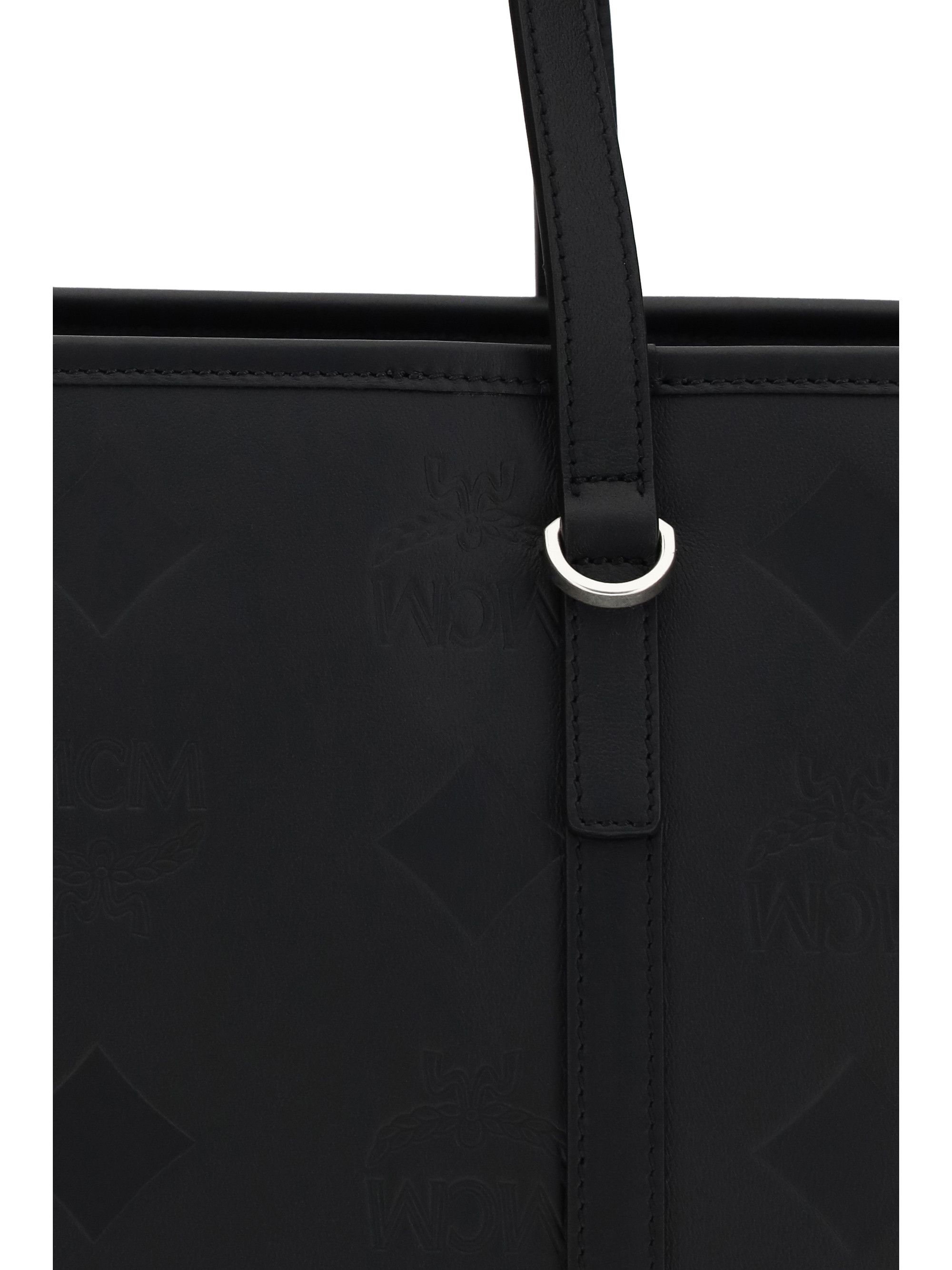 MCM Toni Tote Bag with embossed Maxi Visetos motif Size ONE SIZE - 4 Thumbnail