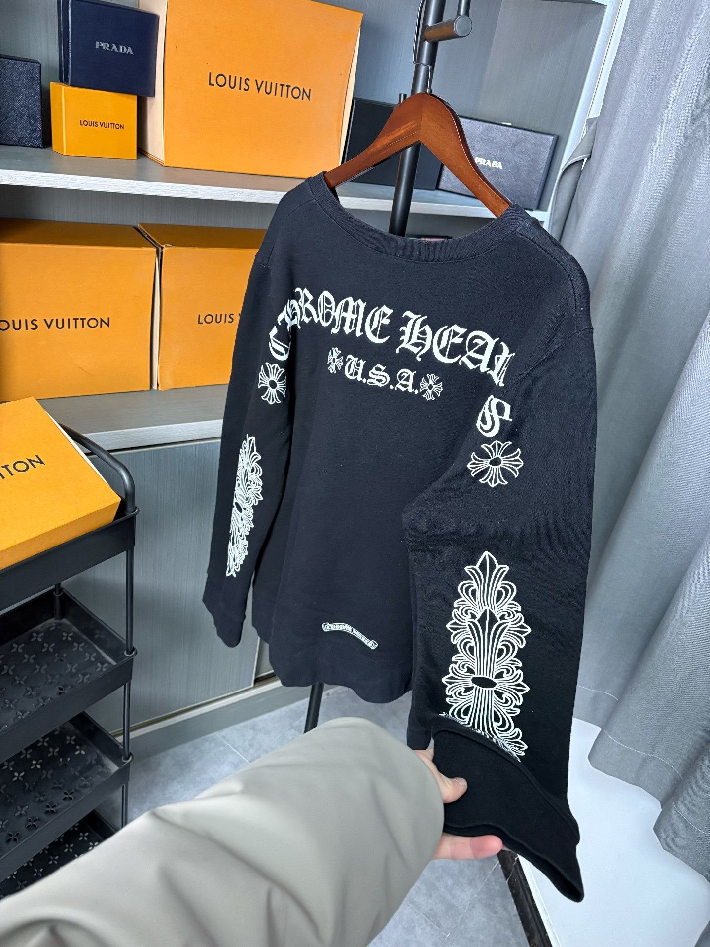 Chrome Hearts Chrome Hearts Black Hoodie XXL Men Size US XXL / EU 58 / 5 - 7 Thumbnail