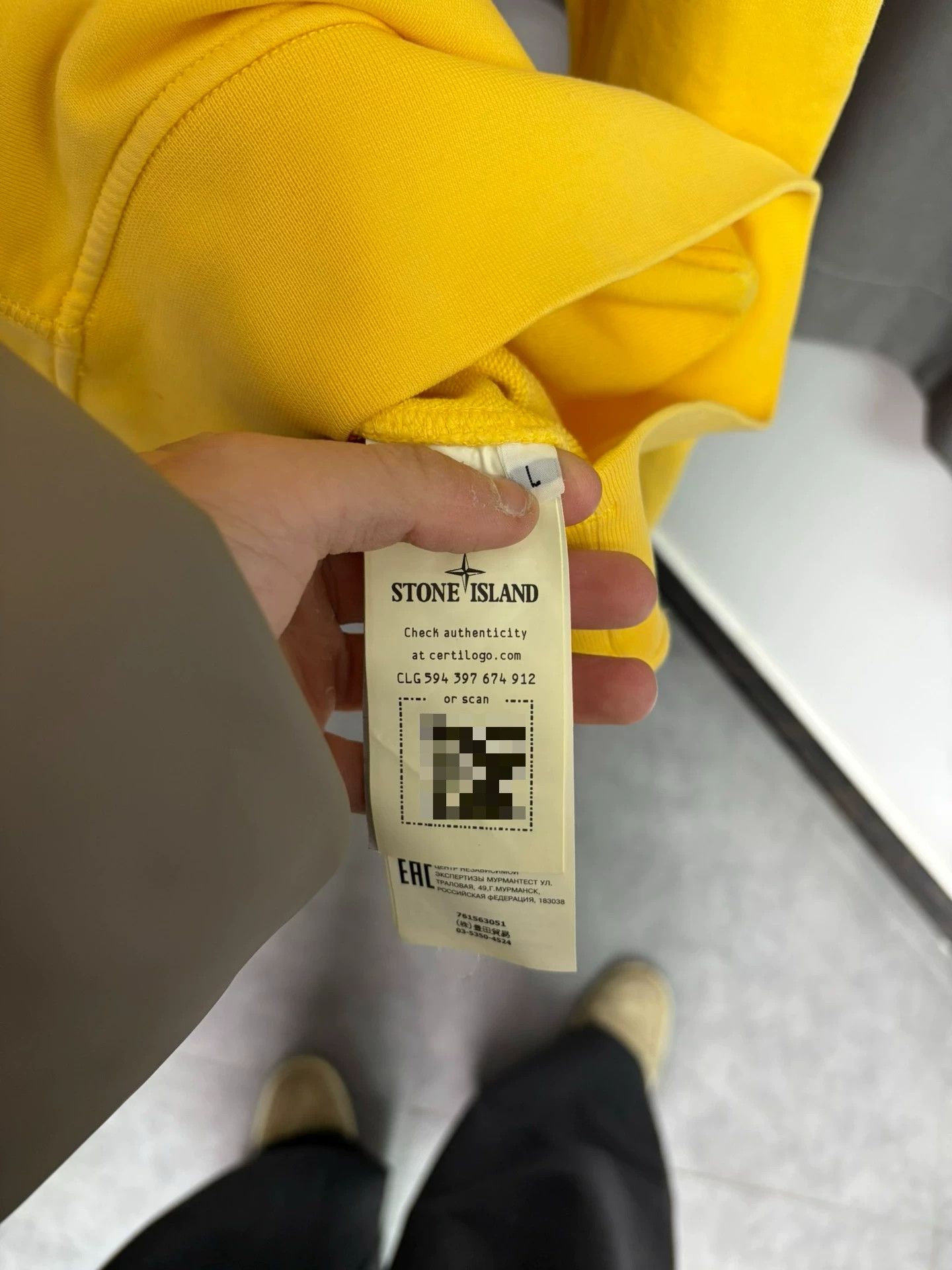 Stone Island Stone Island Yellow Hoodie L Men Size US L / EU 52-54 / 3 - 5 Thumbnail