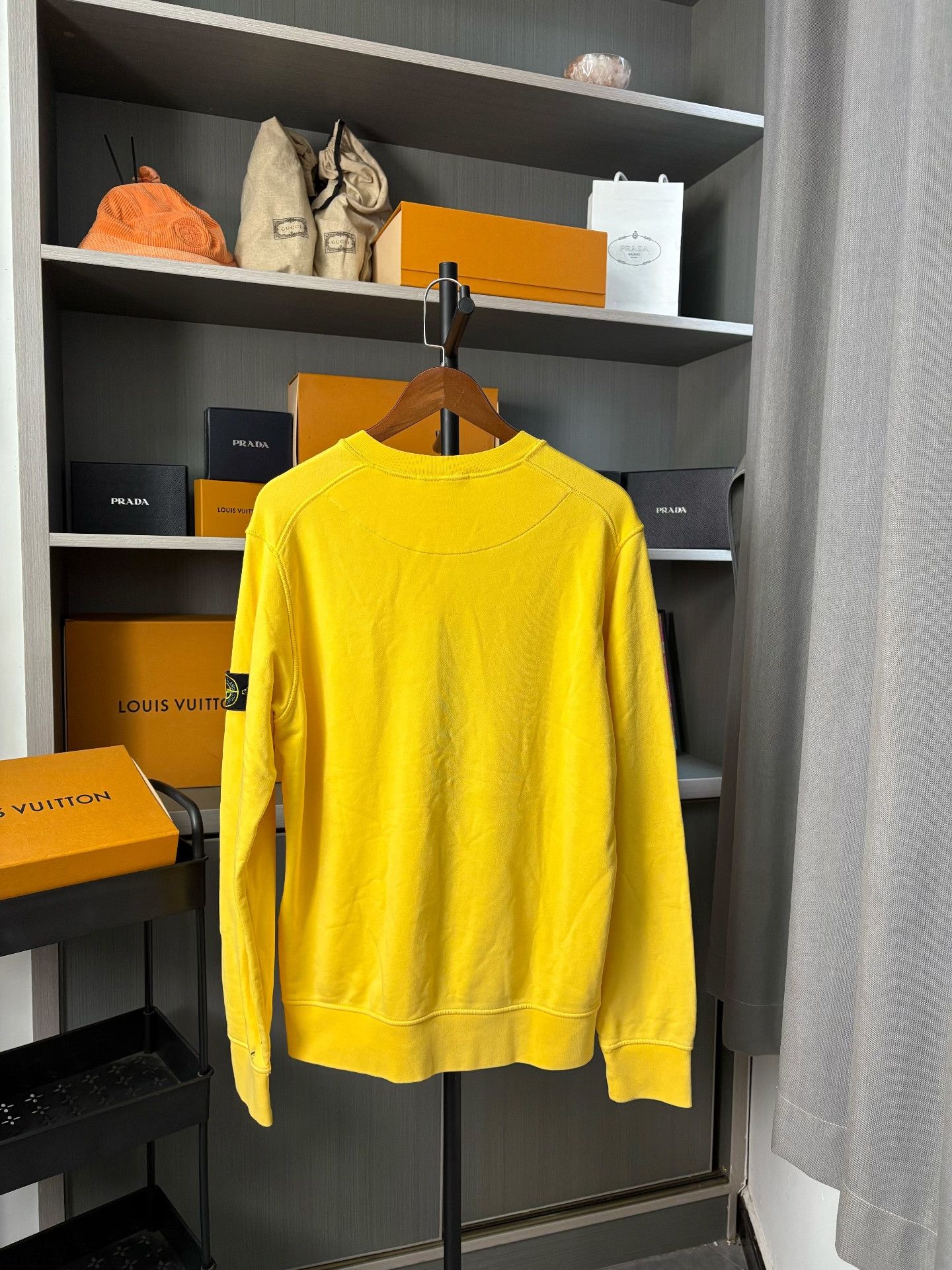 Stone Island Stone Island Yellow Hoodie L Men Size US L / EU 52-54 / 3 - 2 Thumbnail