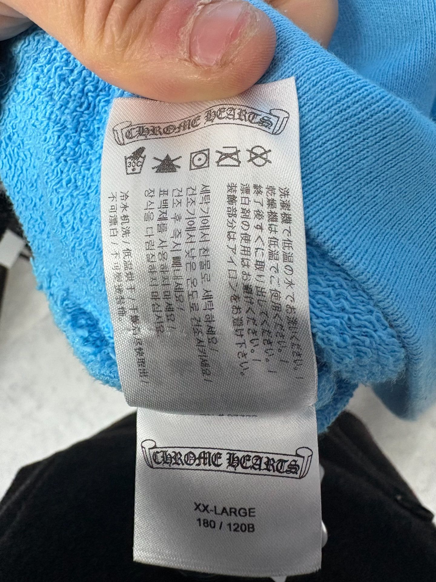 Chrome Hearts Chrome Hearts Collab Blue Hoodie XXL Men Size US XXL / EU 58 / 5 - 5 Thumbnail
