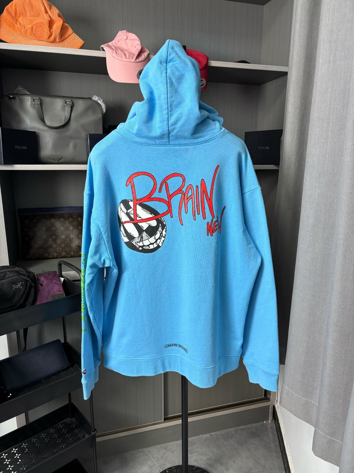 Chrome Hearts Chrome Hearts Collab Blue Hoodie XXL Men Size US XXL / EU 58 / 5 - 2 Thumbnail