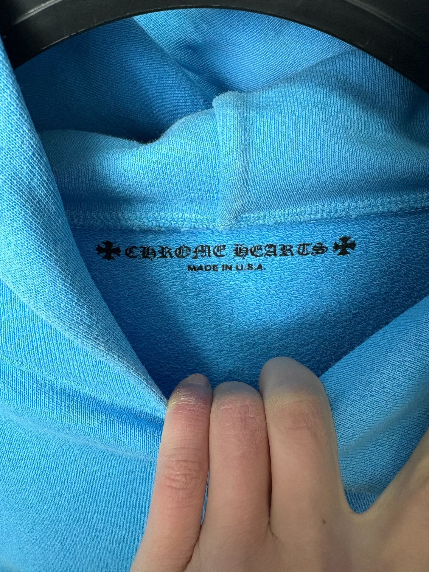 Chrome Hearts Chrome Hearts Collab Blue Hoodie XXL Men Size US XXL / EU 58 / 5 - 3 Thumbnail