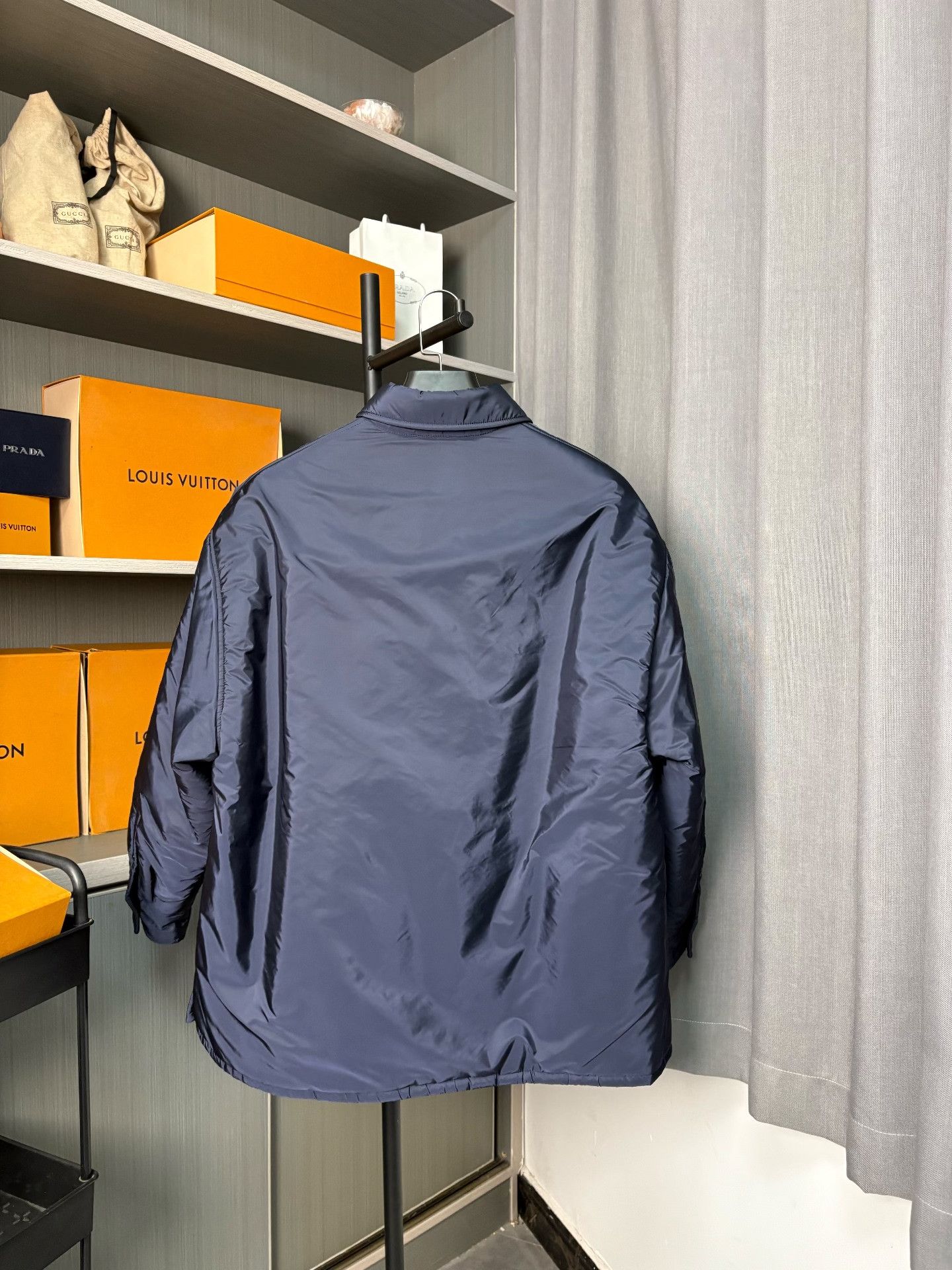 Prada Prada Nylon Blue Heavy Coat 2XL Men Size US XS / EU 42 / 0 - 2 Thumbnail