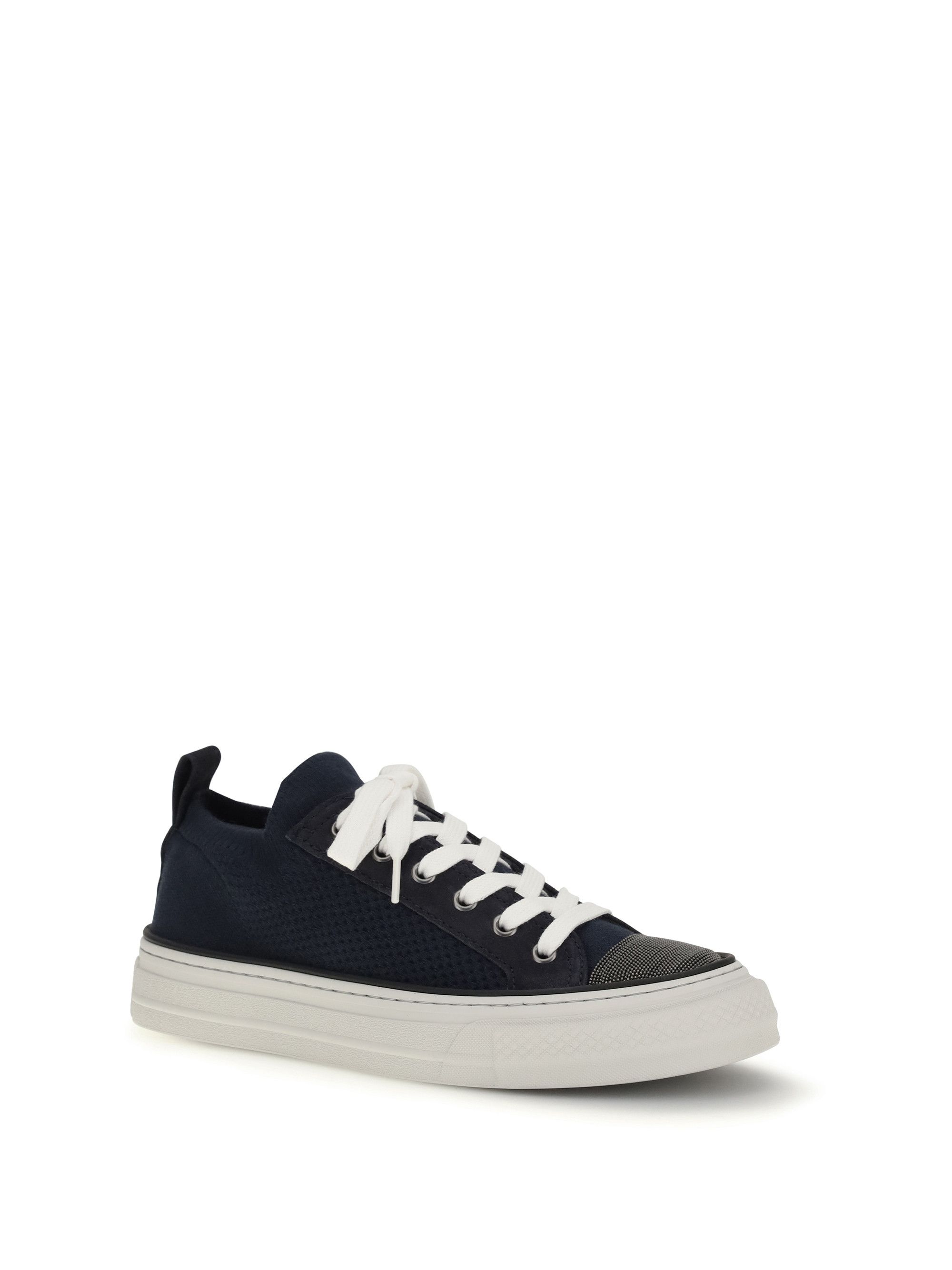 Brunello Cucinelli Cotton knit and suede Sneakers Size US 9 / IT 39 - 2 Thumbnail