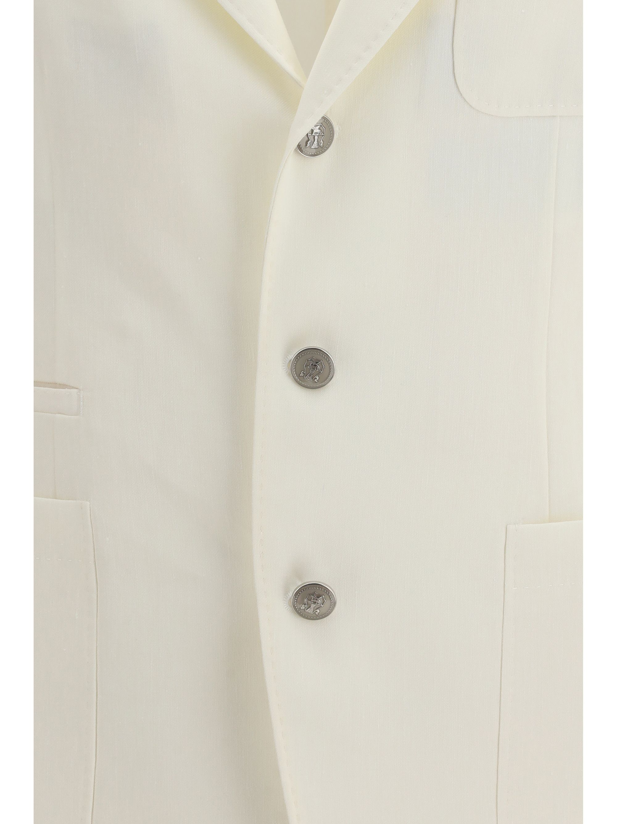 Brunello Cucinelli Single-breasted linen Blazer Size US M / EU 48-50 / 2 - 3 Thumbnail