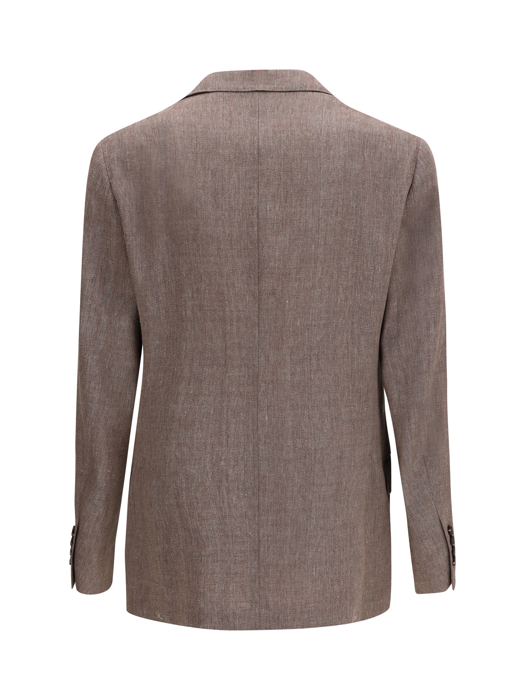 Brunello Cucinelli Double-breasted tailored Jacket Size US L / EU 52-54 / 3 - 2 Thumbnail